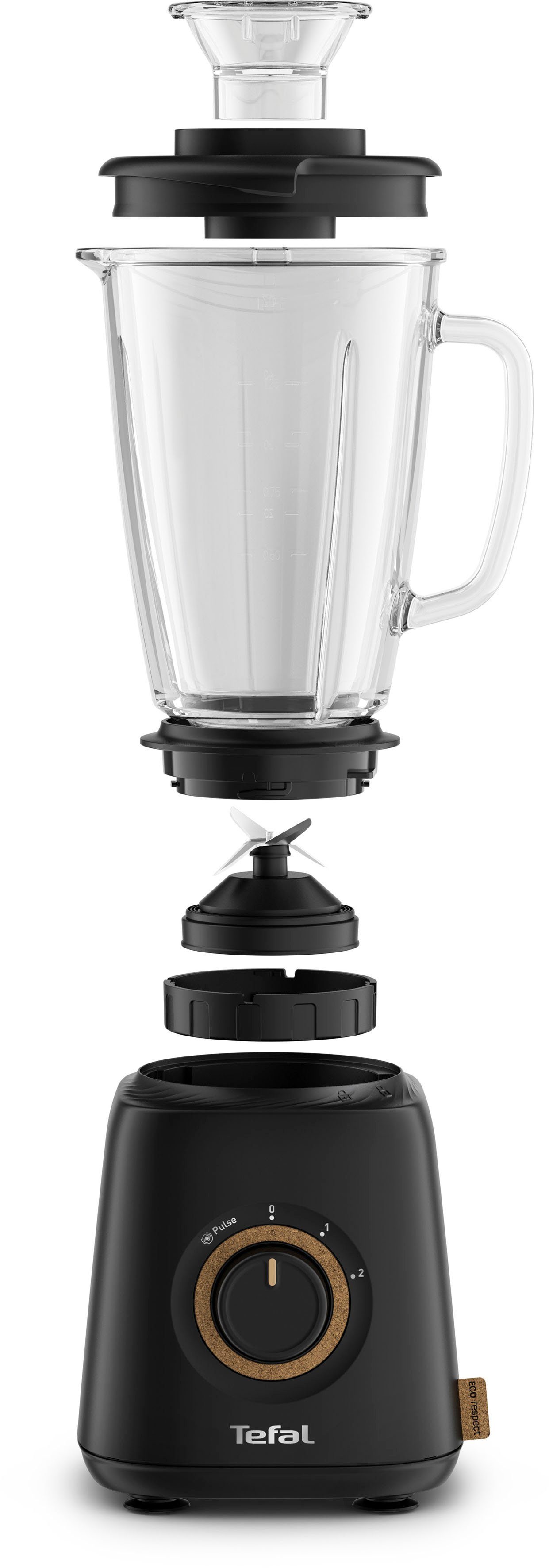 Tefal Blender Eco Respect in eco-design, 1,75 l, 4 messen, bl46en