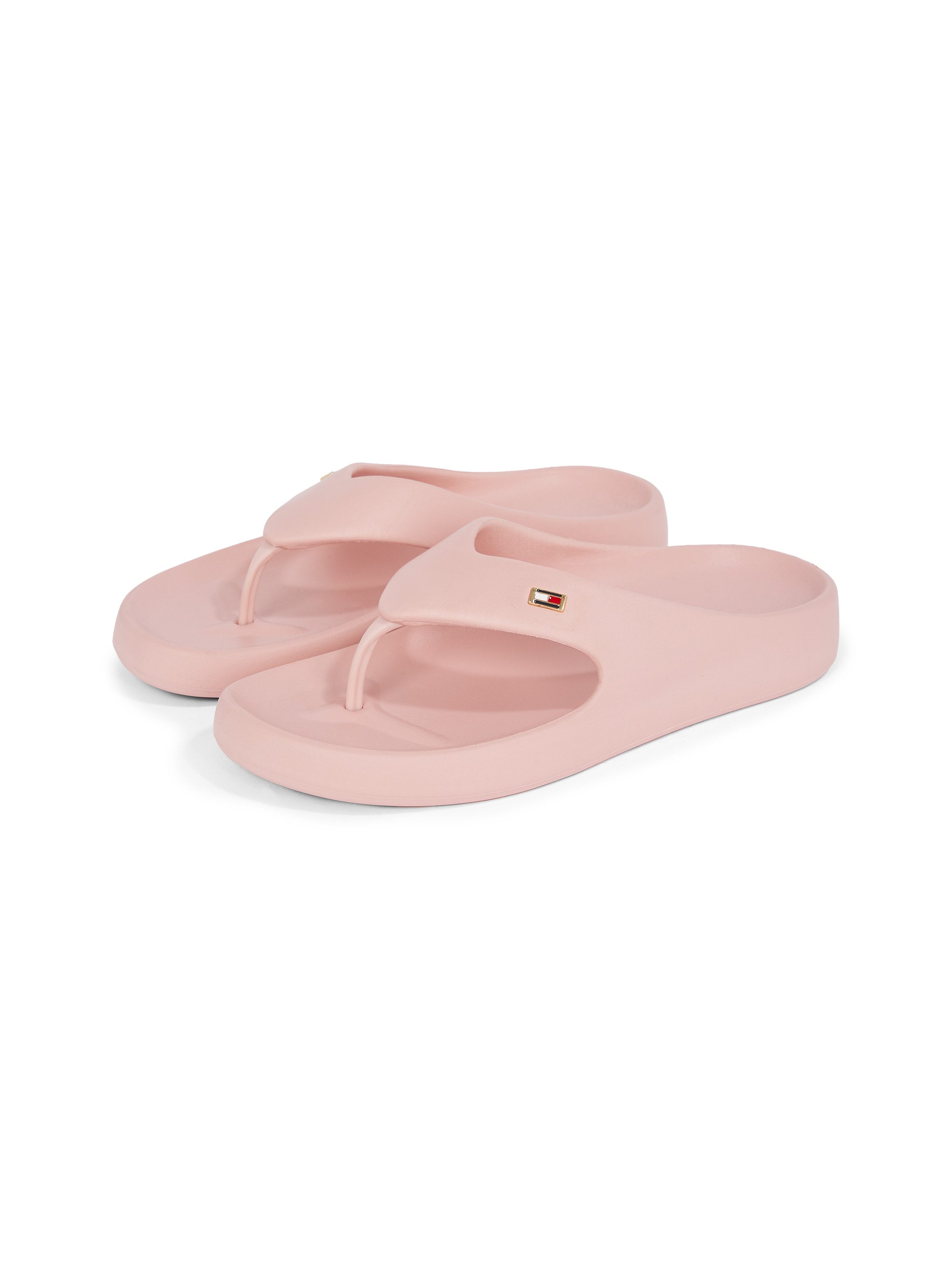 Tommy Hilfiger Teenslippers TH COMFORT BEACH SANDAL , dianette, zomerschoen, comfortabele schoen met kleine logoborduring