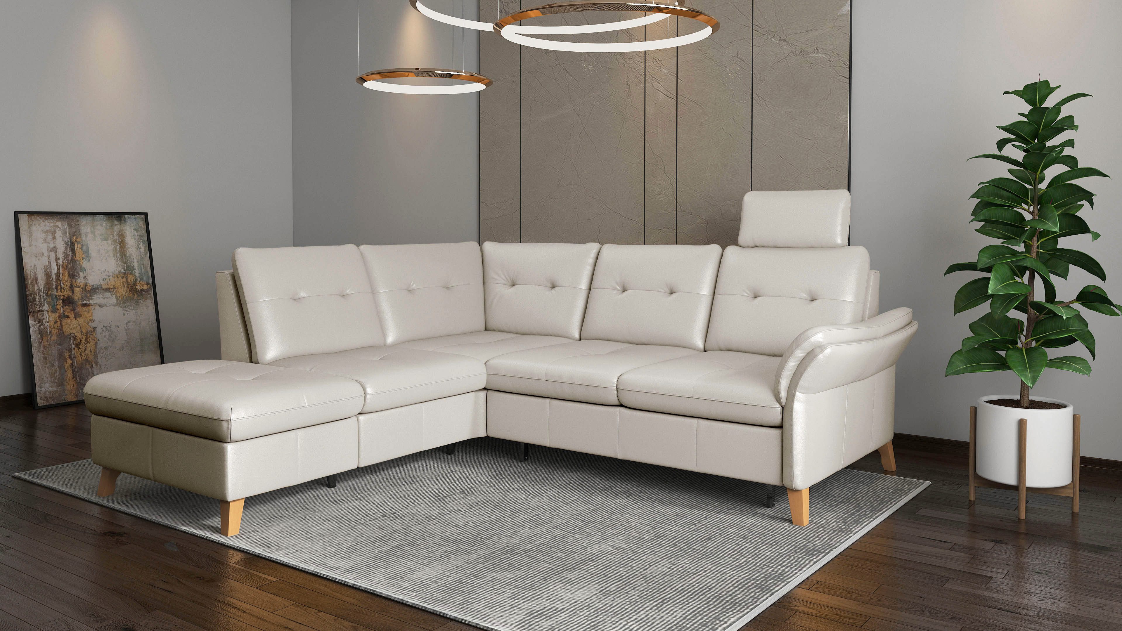 sit&more Hoekbank Göteborg inclusief zitdiepteverstelling, optioneel met bedfunctie & bedlade