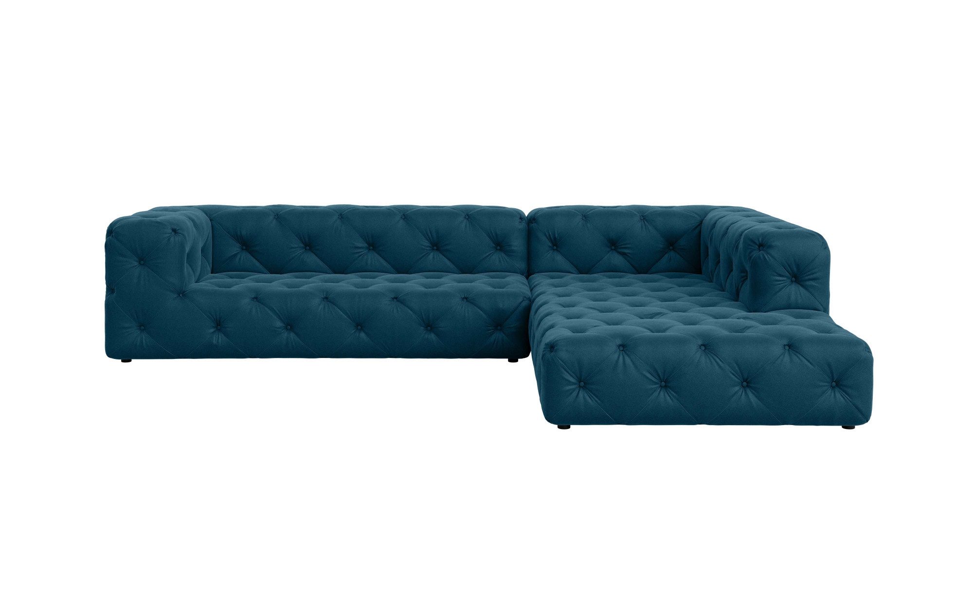Places of Style Hoekbank FOLLINA L-vorm, met klassieke Chesterfield-knoopstiksels