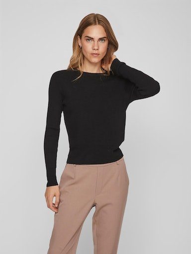 Vila Trui met ronde hals VICOMFY O-NECK L-S KNIT TOP-SU NOOS