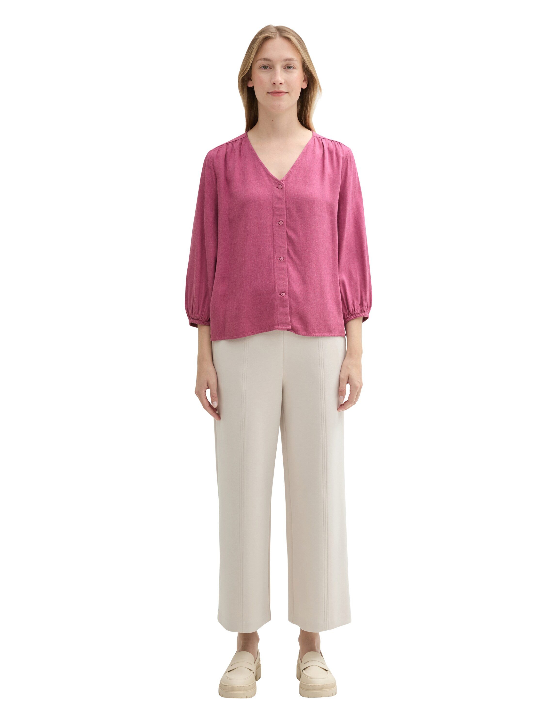 Tom Tailor Klassieke blouse in gemêleerde look