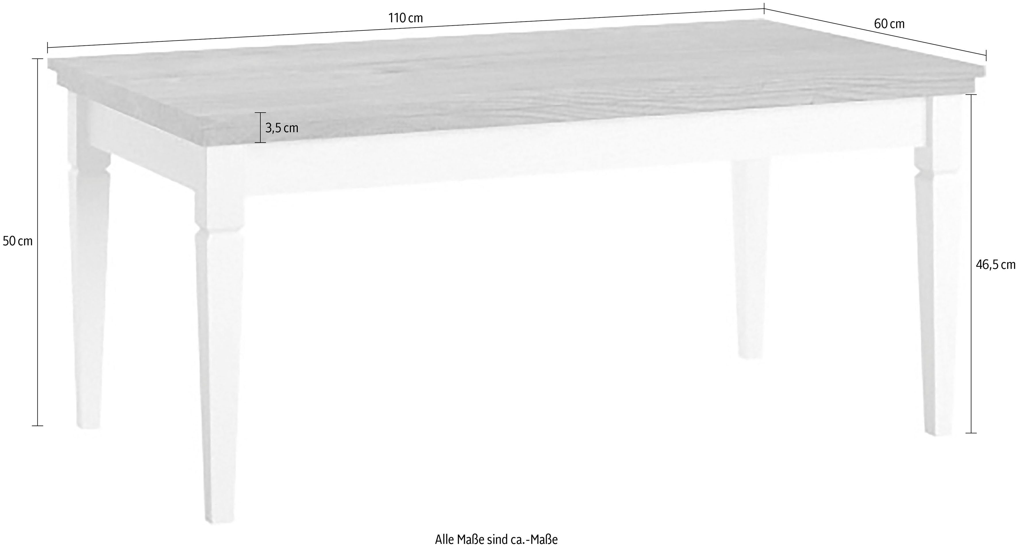 Home affaire Salontafel Evora bxdxh: 110x60x50 cm