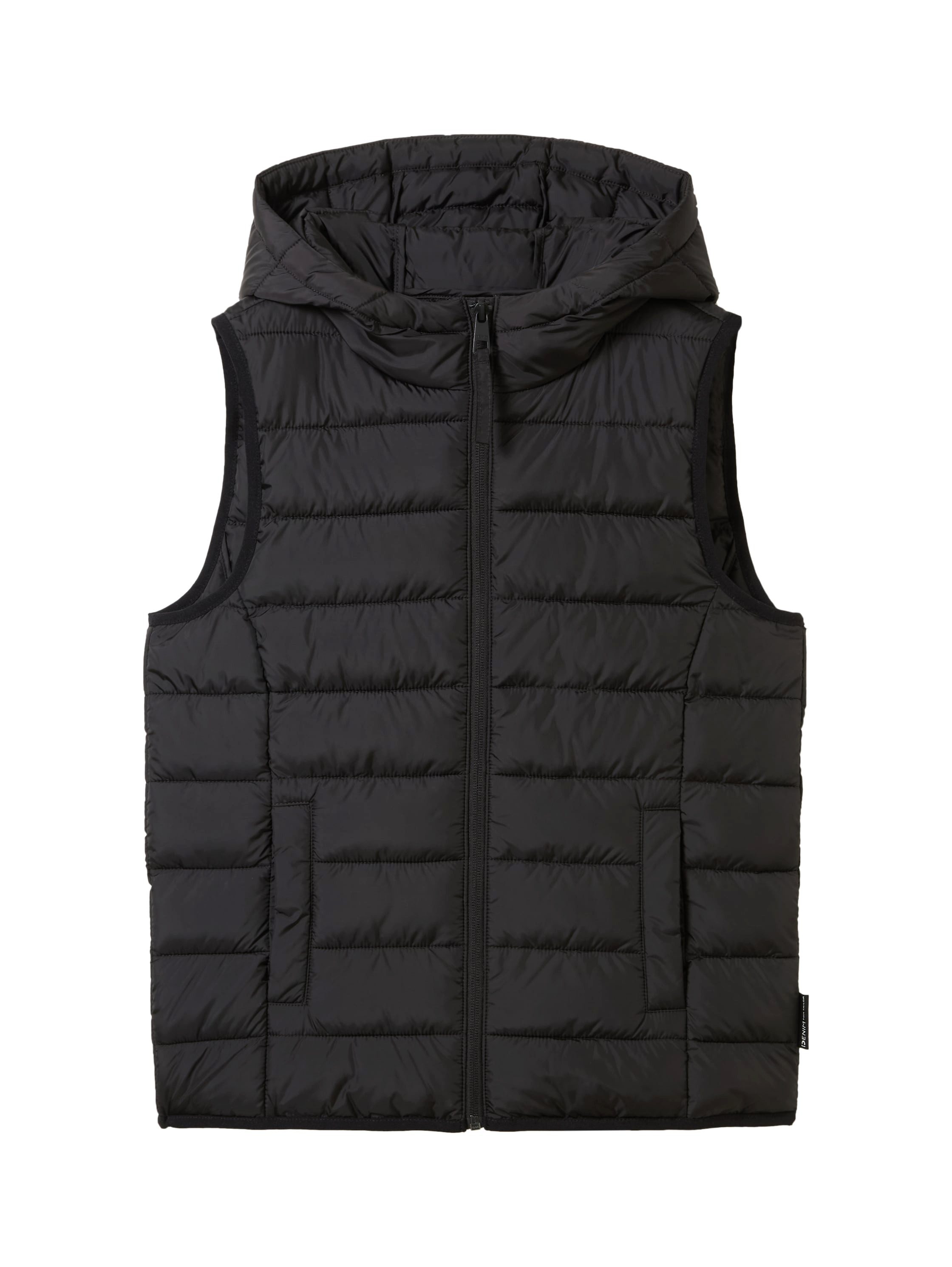 Tom Tailor Denim Bodywarmer met een capuchon