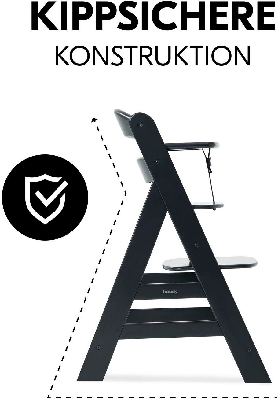 Hauck Kinderstoel Alpha+, Black FSC®- beschermt bos - wereldwijd