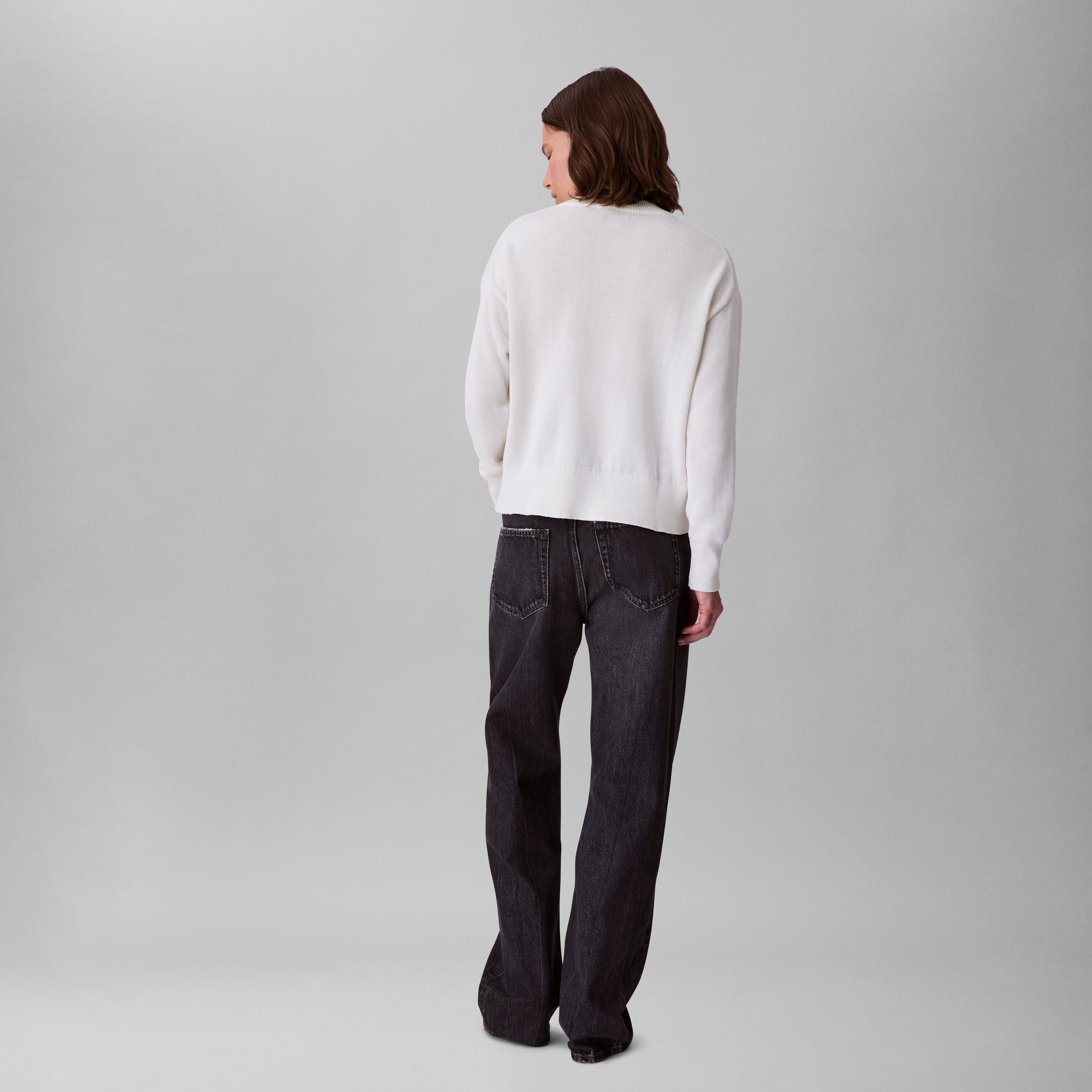 Calvin Klein Gebreide trui Cotton Graphic Pullover