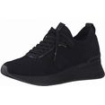 tamaris slip-on sneakers fashletics met uitneembaar voetbed zwart