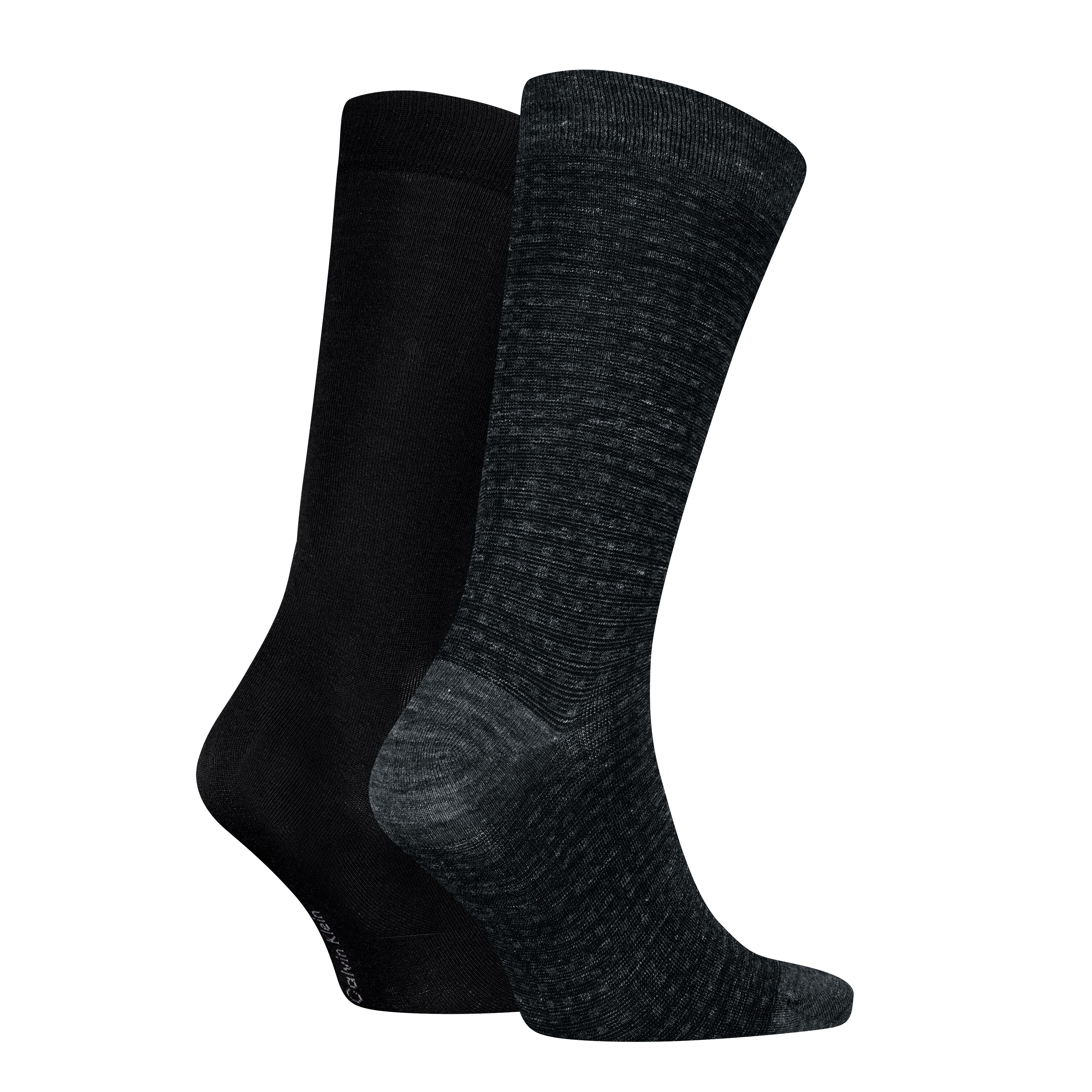 Calvin Klein Sokken CK MEN SOCK 2P MELANGE GRID (Set van 2)