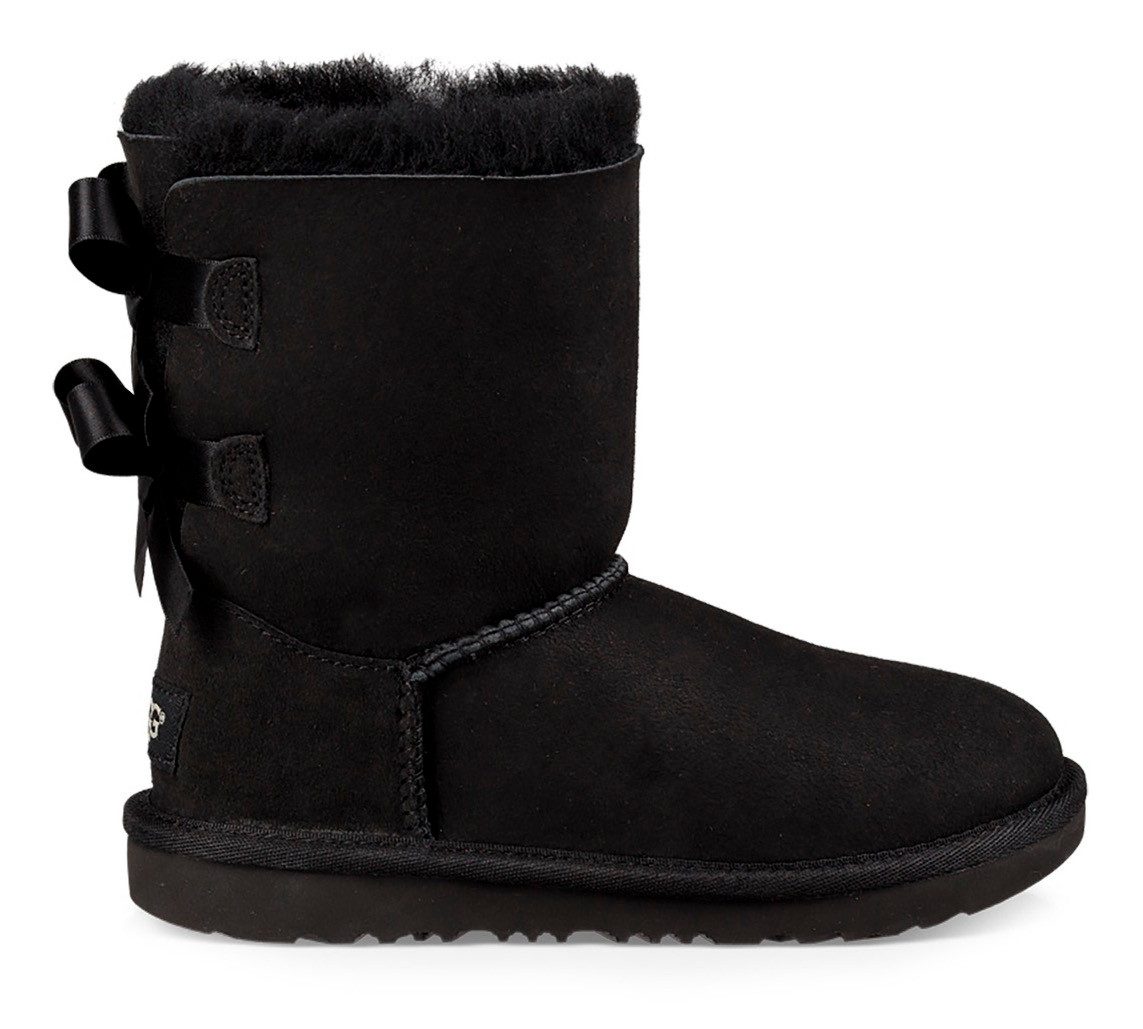 UGG Winterlaarzen K BAILEY BOW II , instaplaarzen, winterlaarzen, snowboots met strik van satijnband