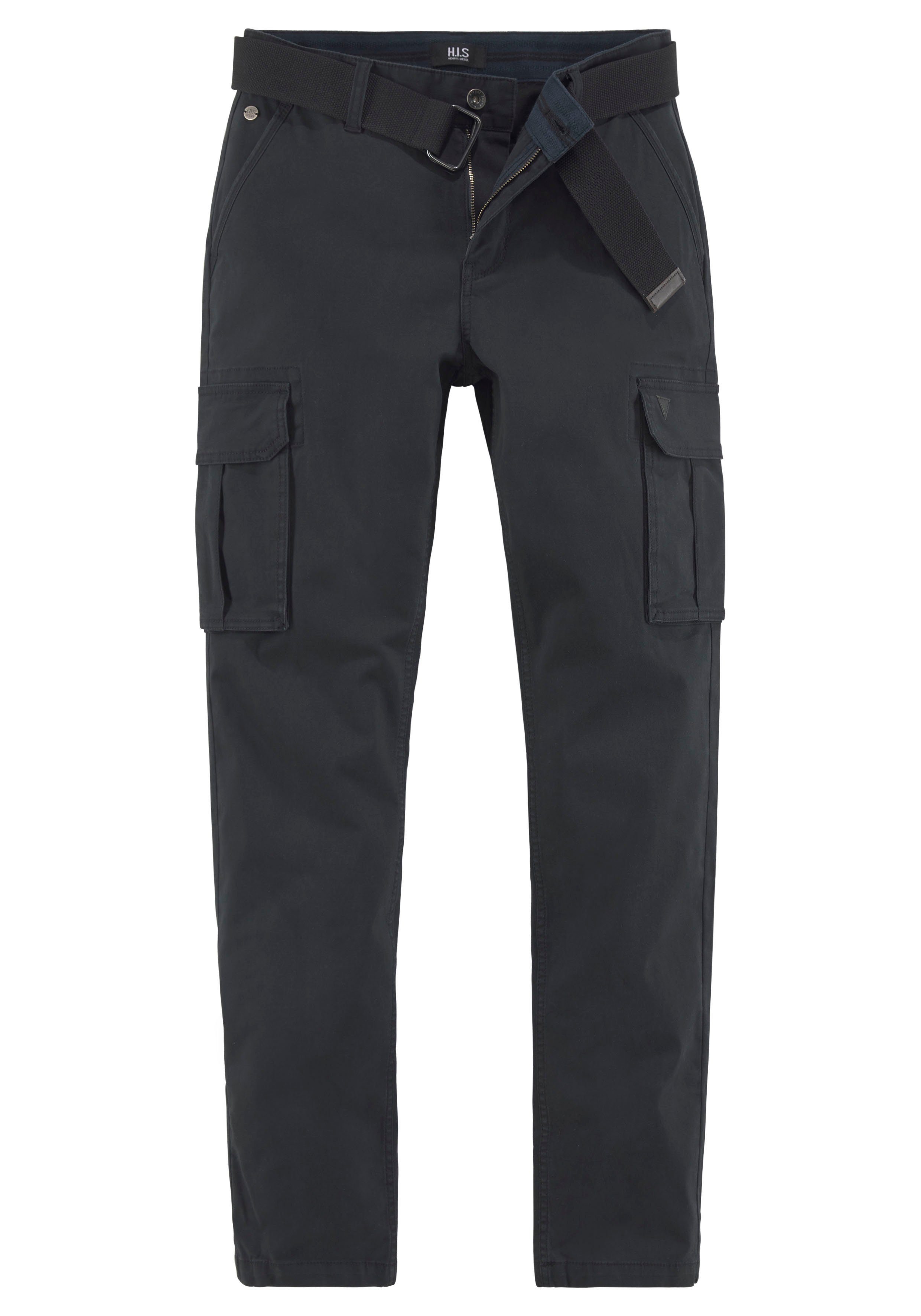 H.I.S Cargobroek (set, 2-delig, Met een afneembare riem)