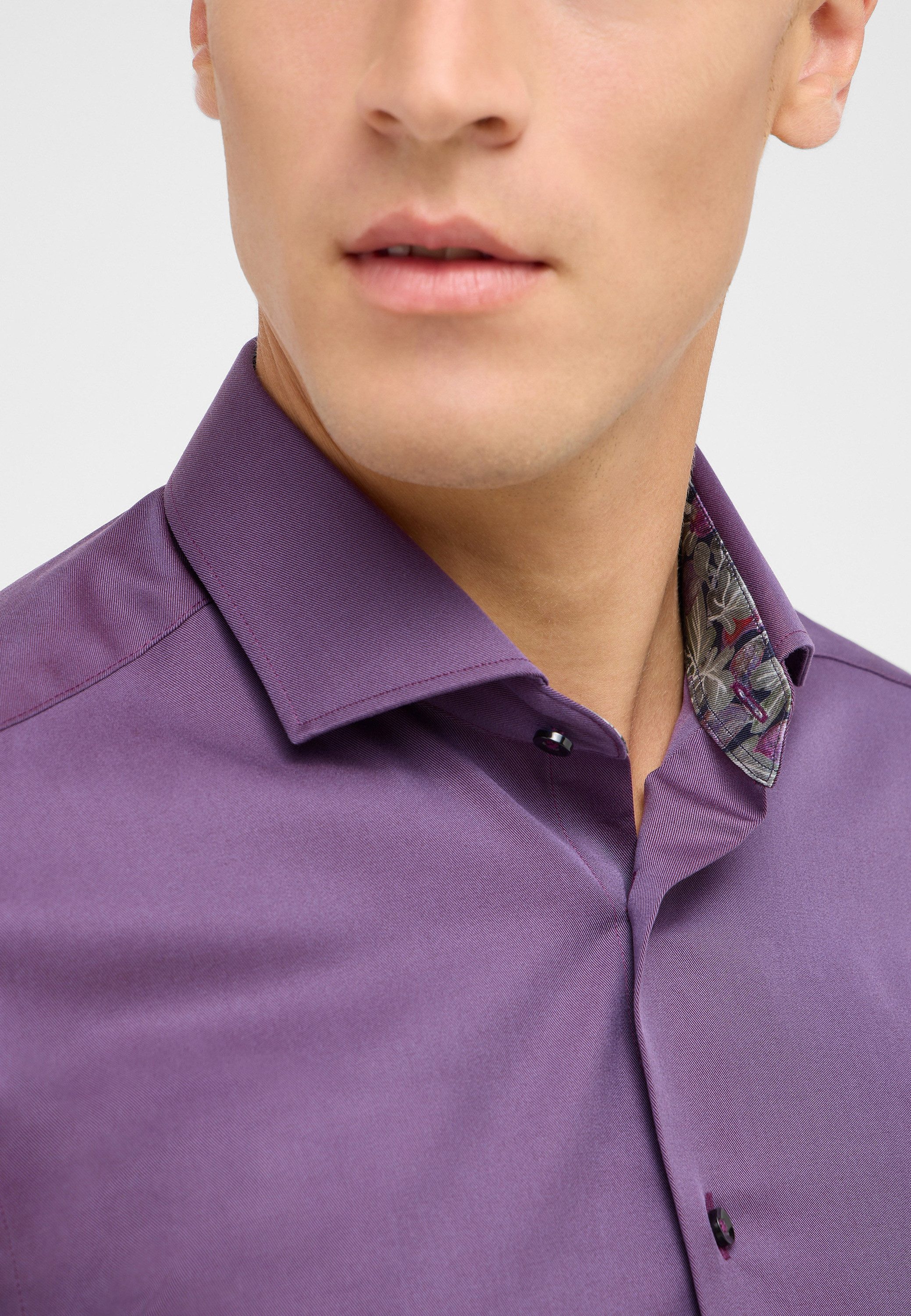 Eterna Overhemd met lange mouwen Slim fit NON IRON (strijkvrij)