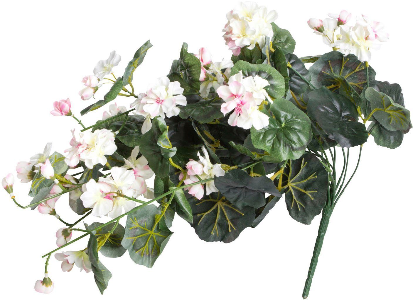 Botanic-Haus Kunstbloem Hanggeranium (1 stuk) kunstbloemen beige