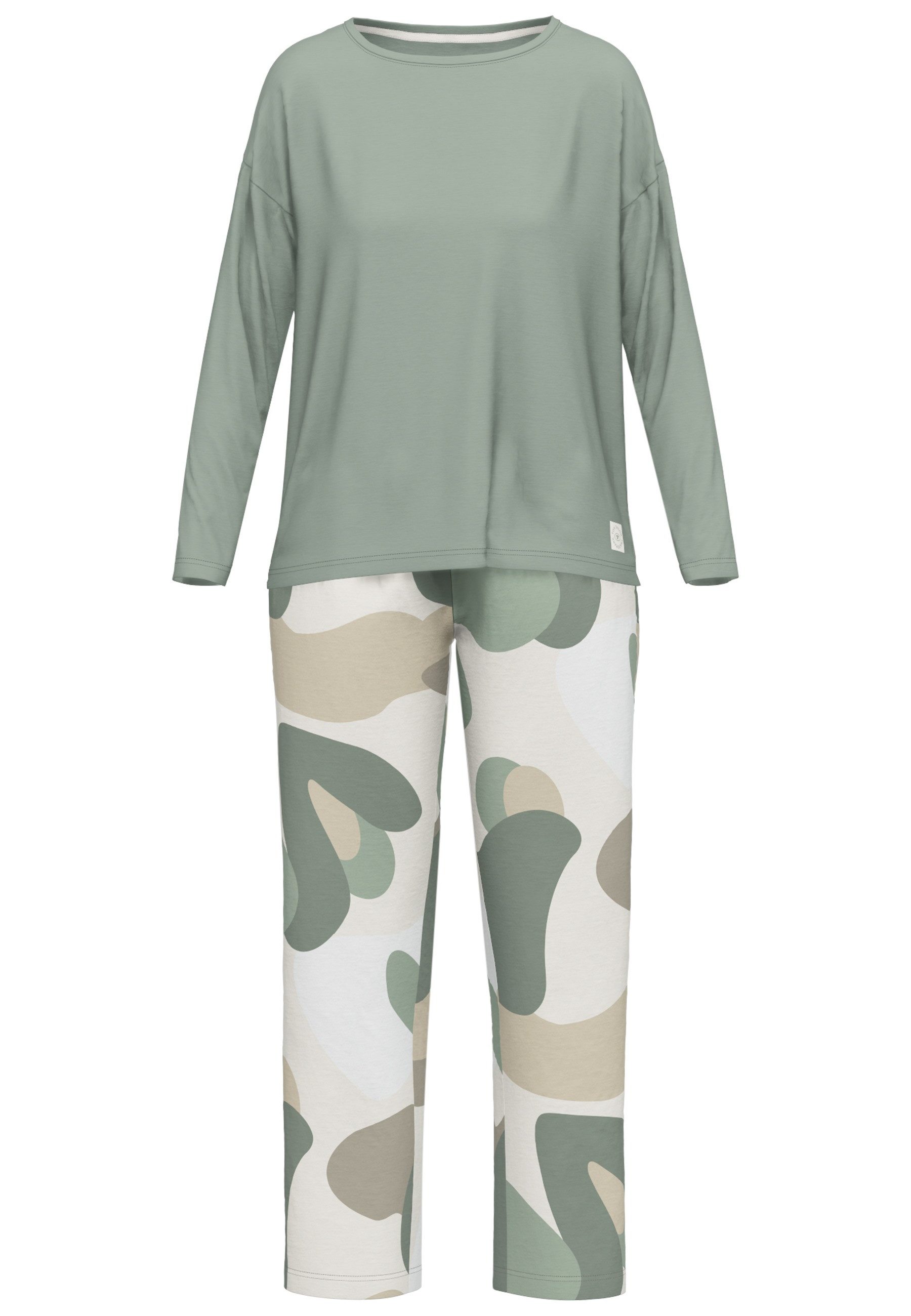 Tom Tailor Pyjama Positivism met abstracte print (2-delig)