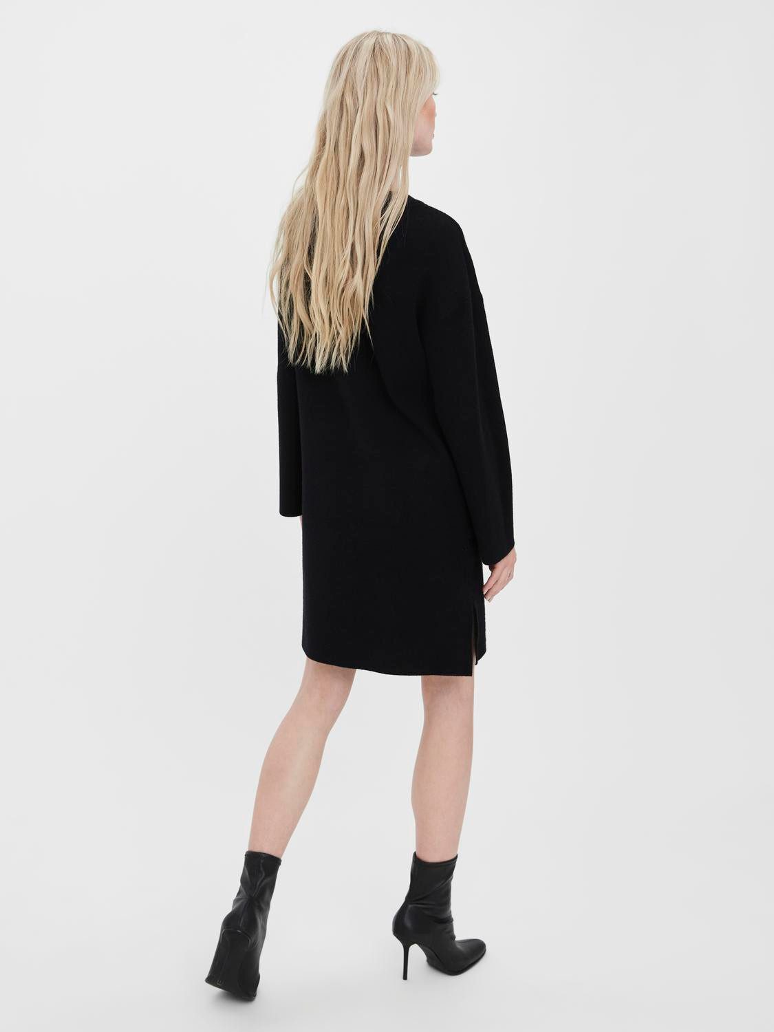 Vero Moda Gebreide jurk VMGOLDNEEDLE WIDE LS ONCK DRESS REP LCS