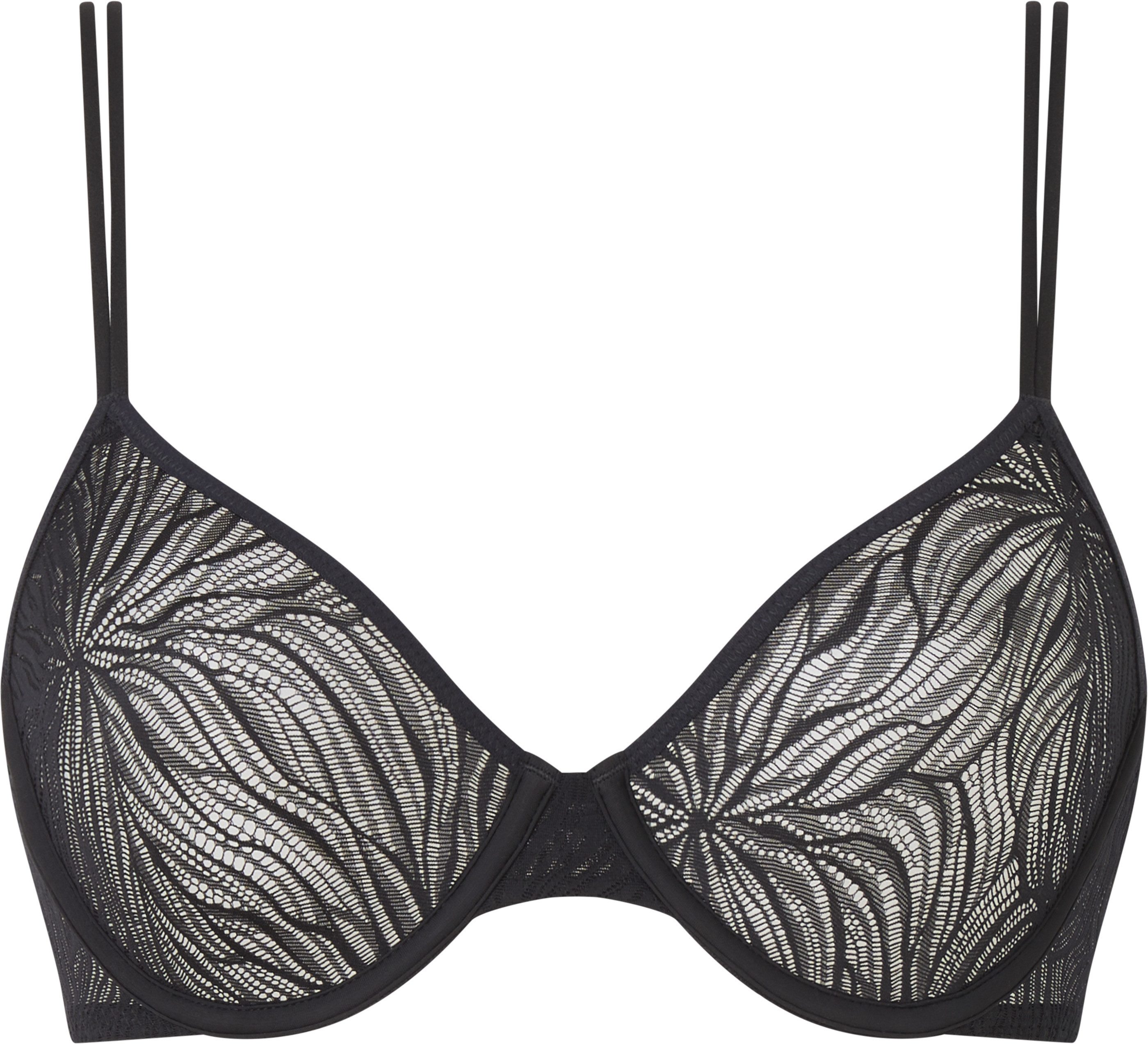 Calvin Klein Beugel-bh UNLINED DEMI met calvin klein merklabel dames beugel bh's maat E zwart