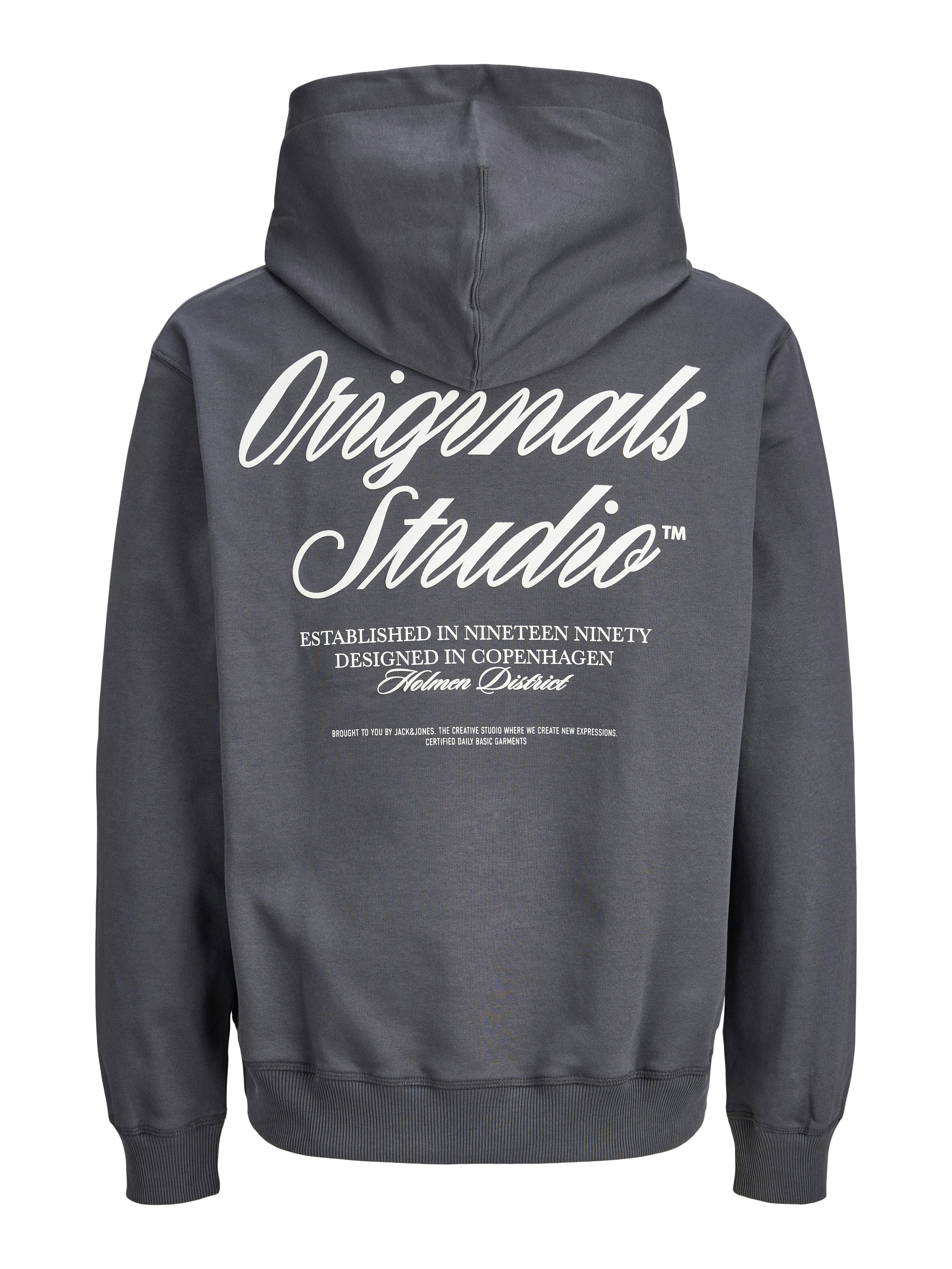 Jack & Jones PlusSize Hoodie JORNORREBRO TYPO BACK SWEAT HOOD PLS