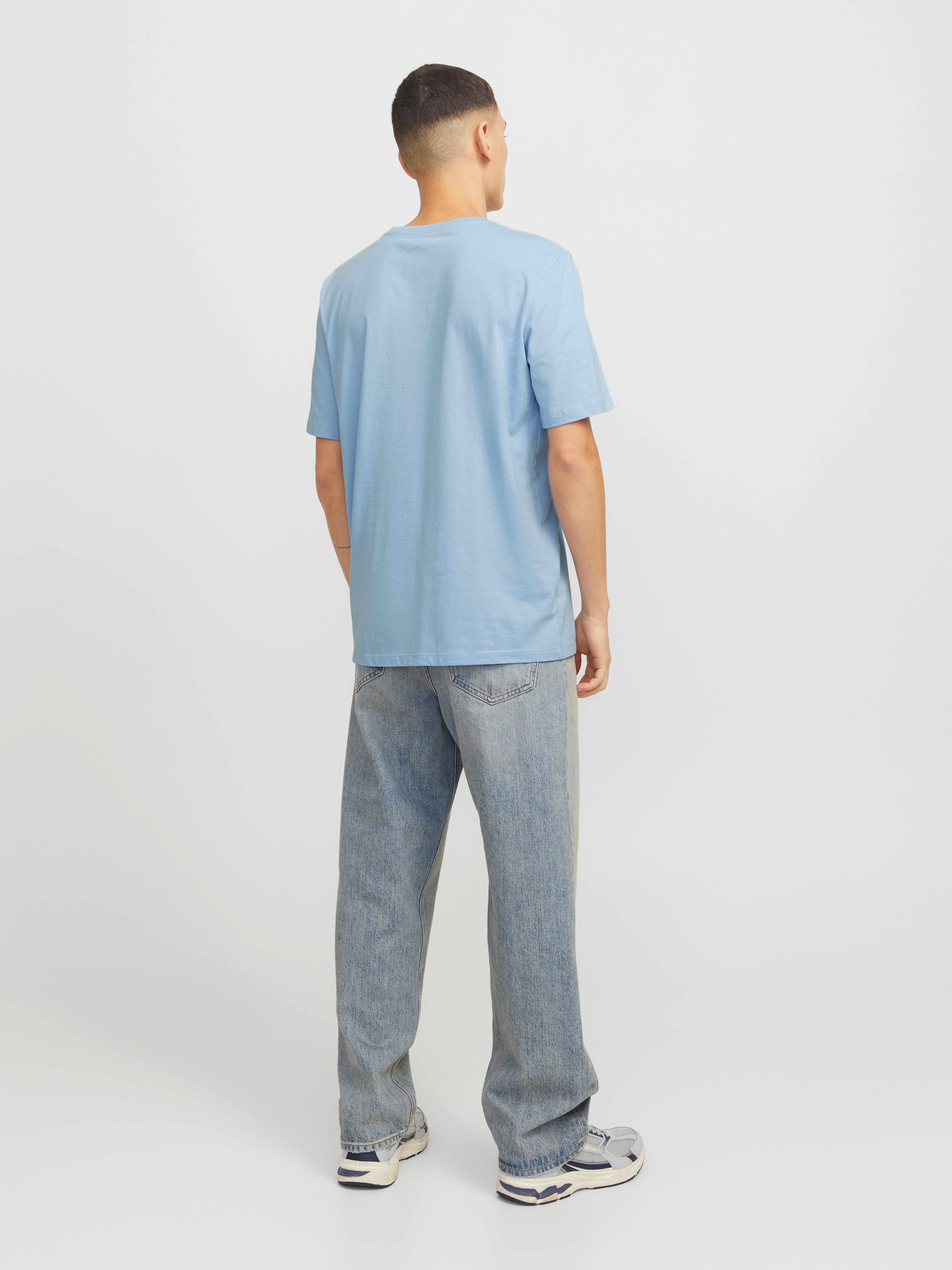 Jack & Jones Shirt met print JJHUDSON TEE SS CREW NECK