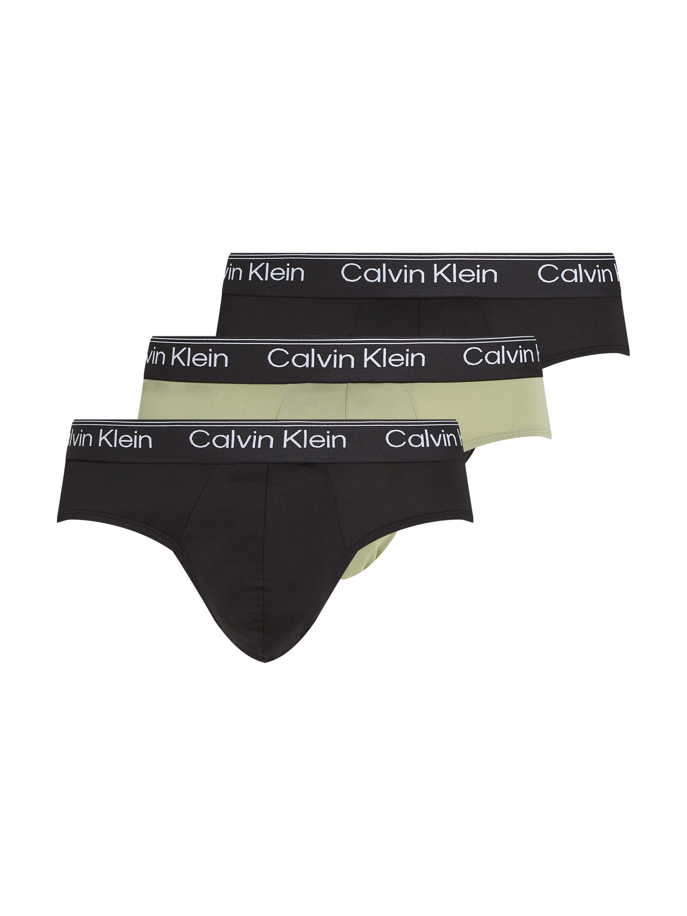 Calvin Klein Hipster HIP BRIEF 3PK met elastische logo-band (Set van 3) heren hipsters maat L (52) zwart