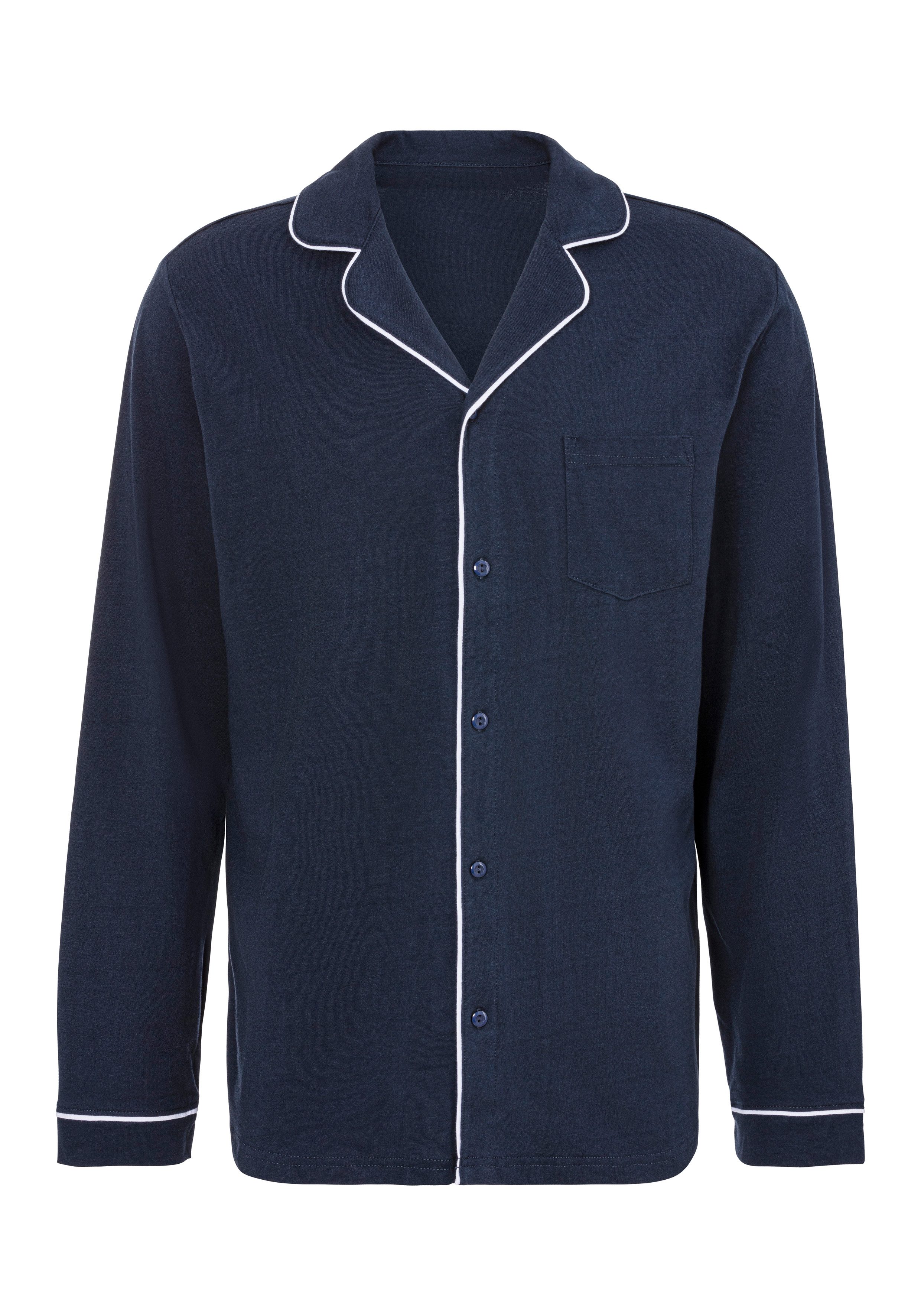 s.Oliver RED LABEL Beachwear Pyjama Pyjama in klassieke snit van comfortabele jerseykwaliteit (2-delig, 1 stuk)