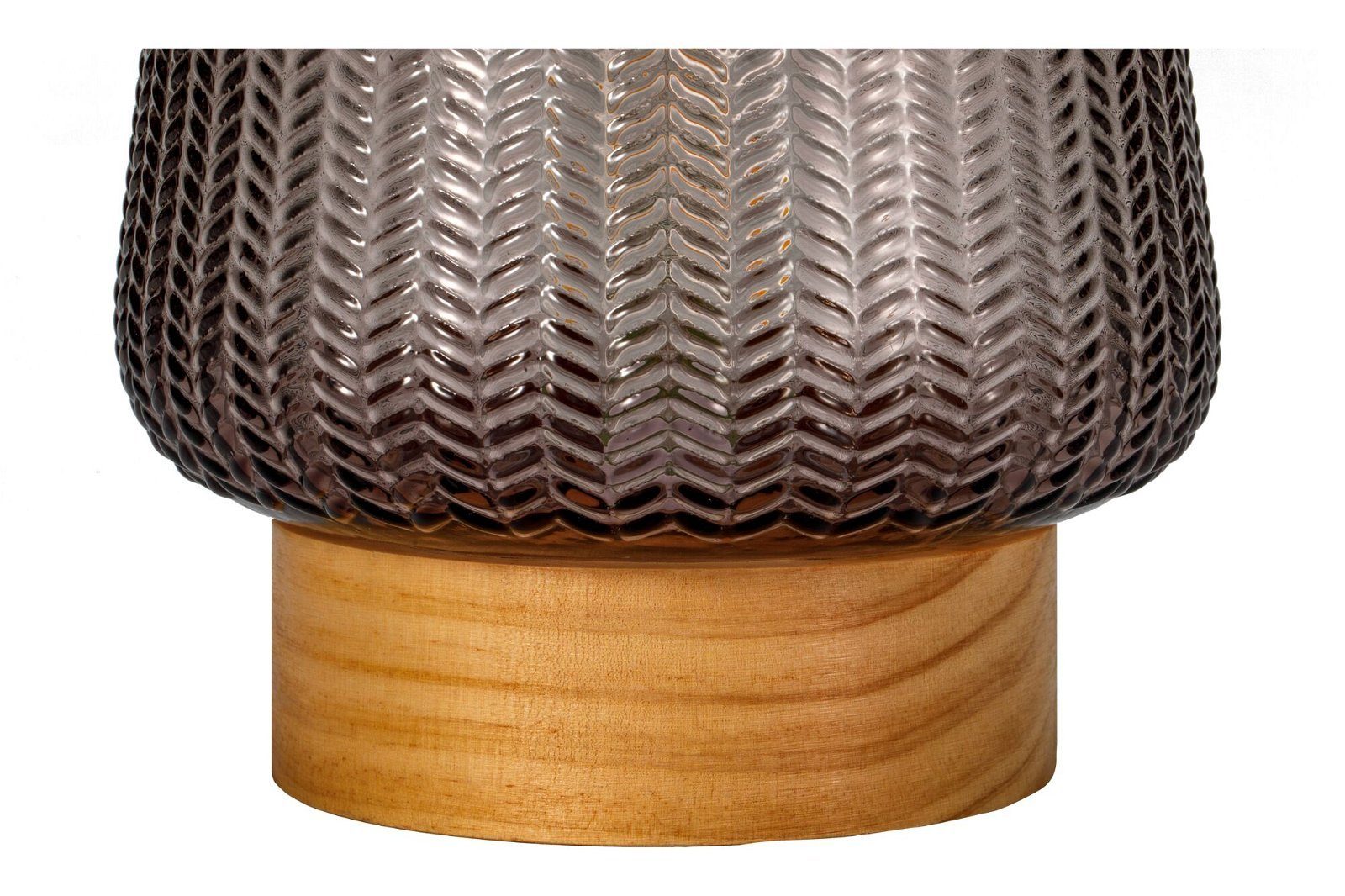 Pauleen Led-tafellamp Fancy Glamour mobile taupe glas/hout