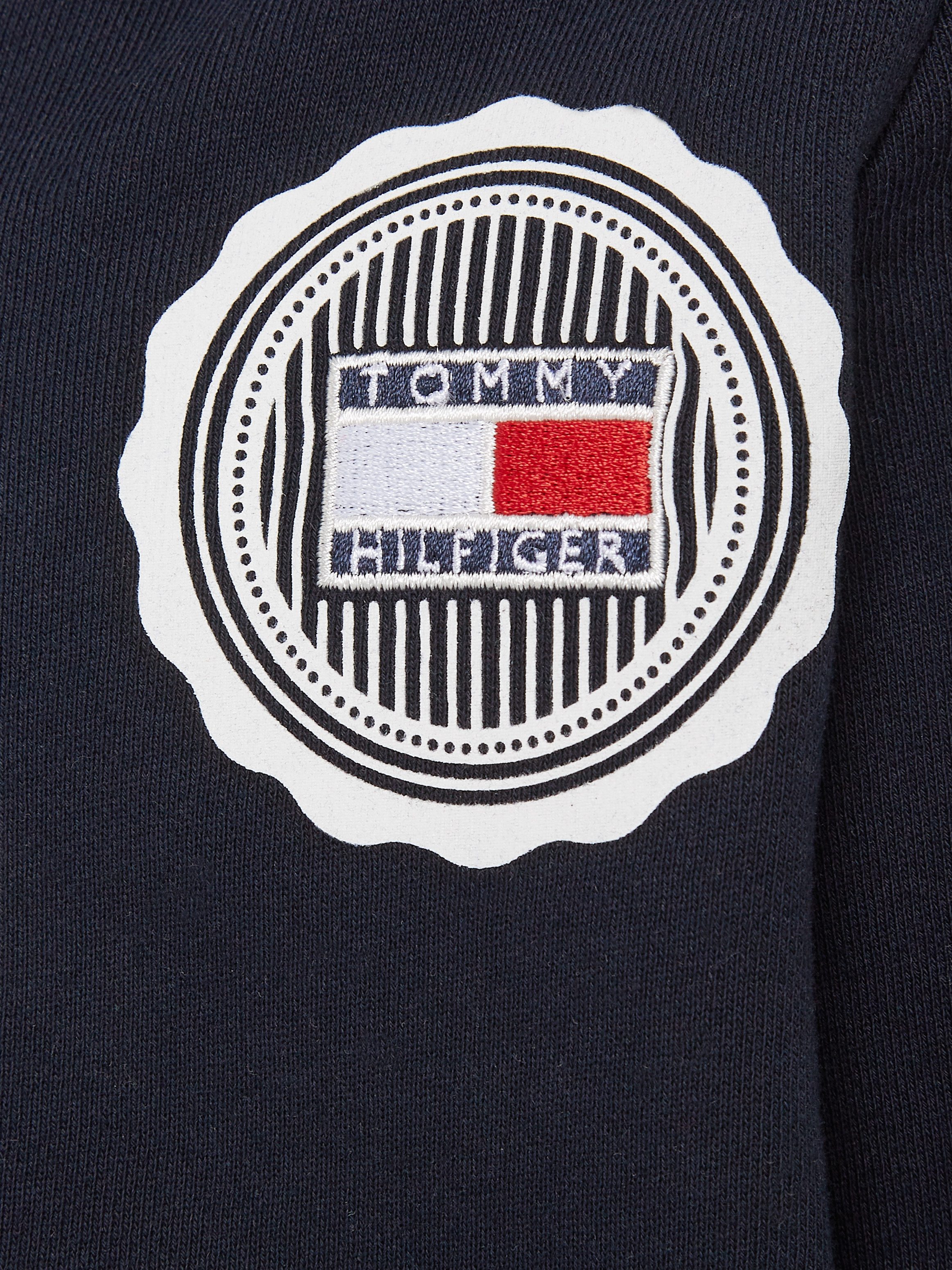 Tommy Hilfiger Sweatvest STAMP TOWELLING REG ZIPUP HOODIE Kinderen tot 16 jaar met logopatch