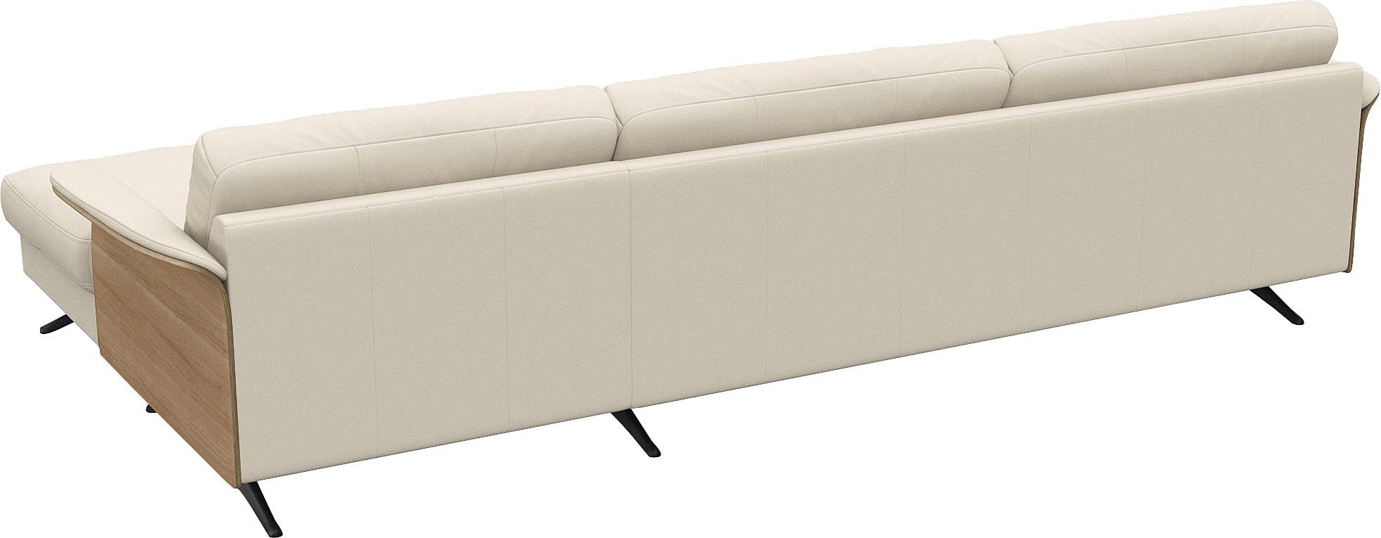 FLEXLUX Hoekbank Glow, super comfortabel door hoogwaardige zitconstructie met binnenvering, L-vorm