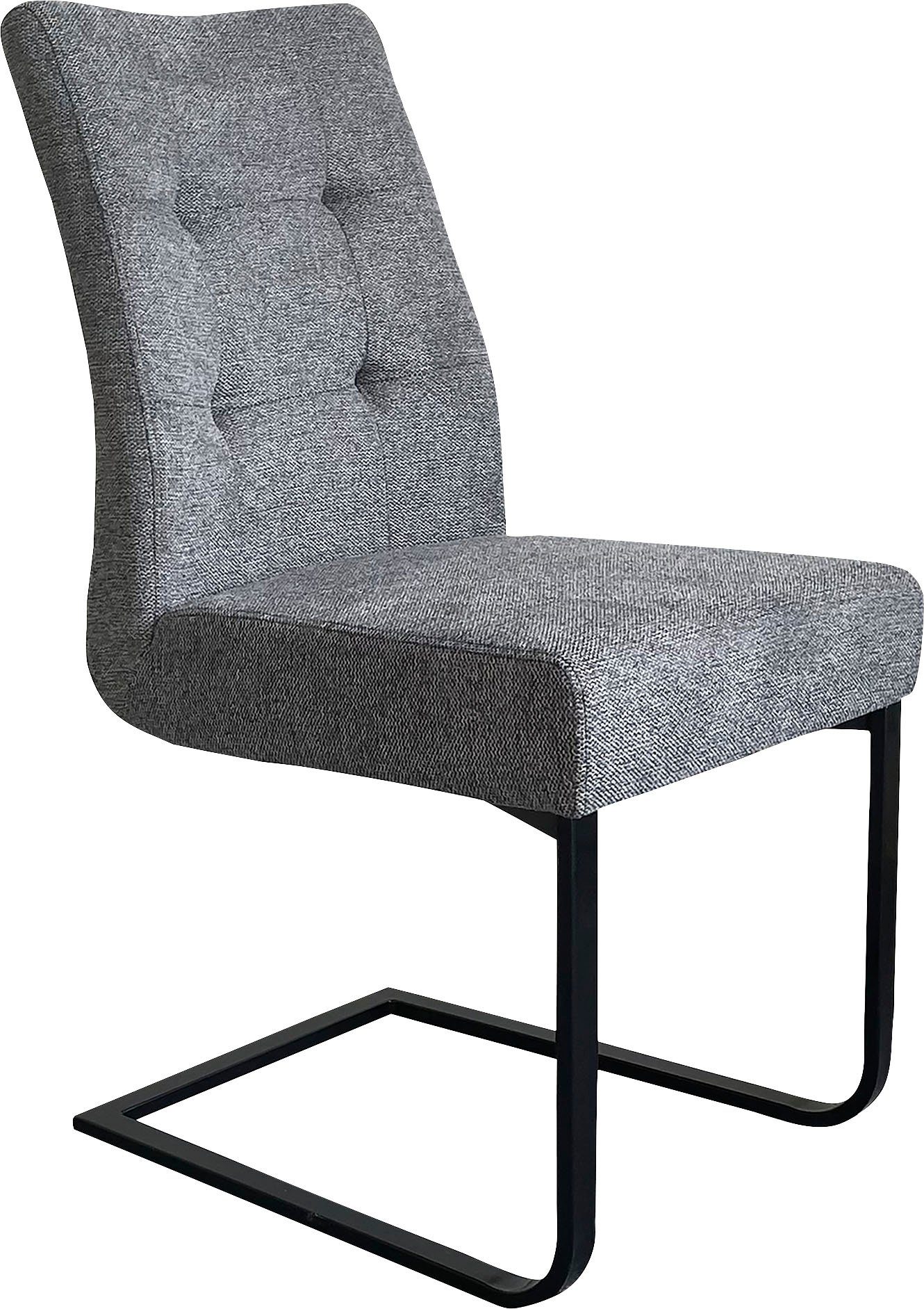 byLIVING Eetkamerstoel Marlen XXL belastbaar tot 150 kg, vintage bekleding, sledestoel (set, 2 stuks)