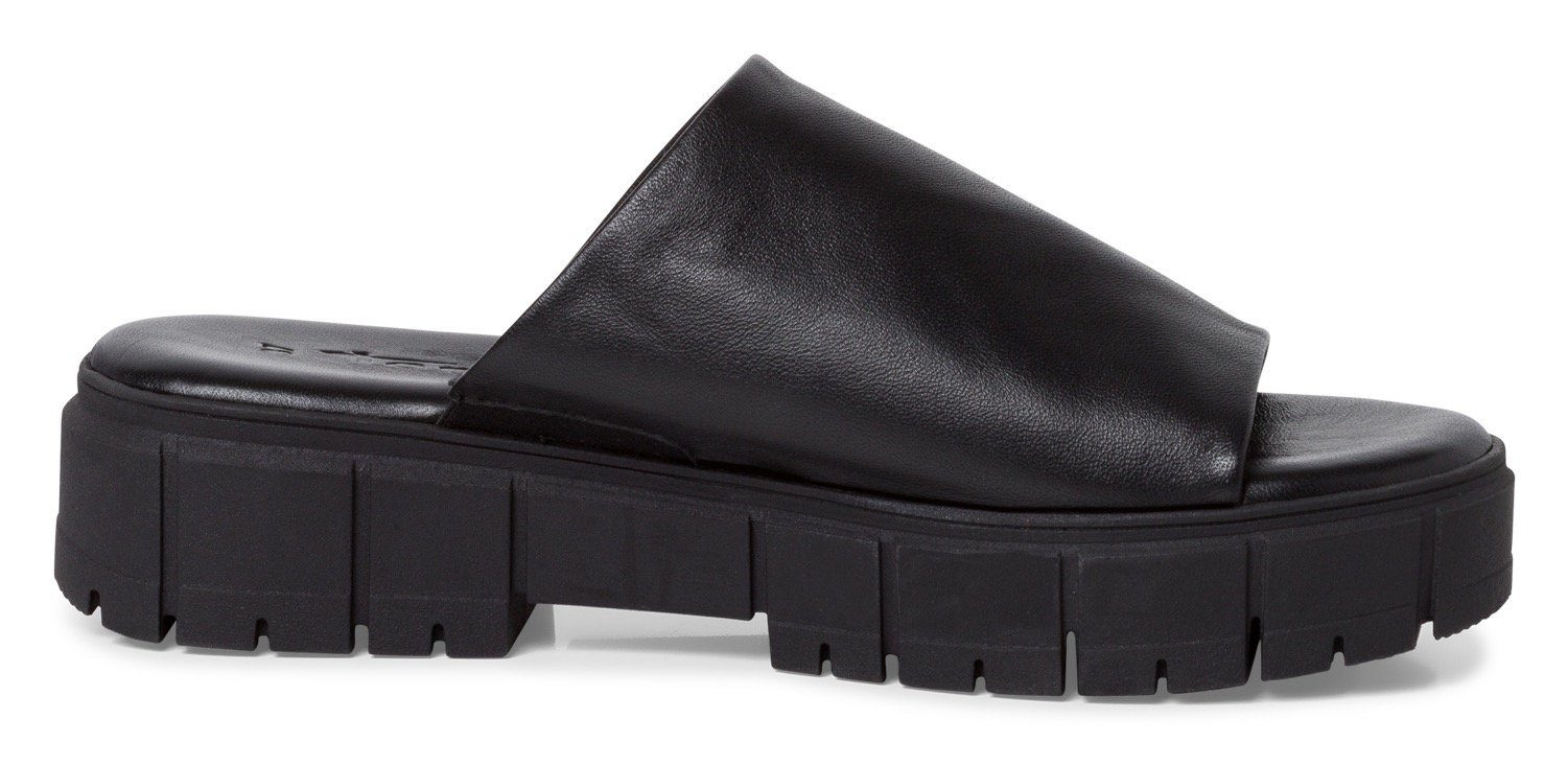 Tamaris Slippers , plateau, zomerschoen, pantoffels in monochrome look