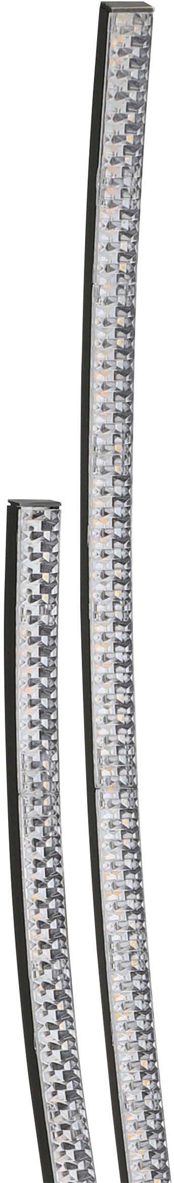 EGLO Staande lamp LEJIAS Vloerlamp in zwart van staal - 16W - warmwit (1 stuk)