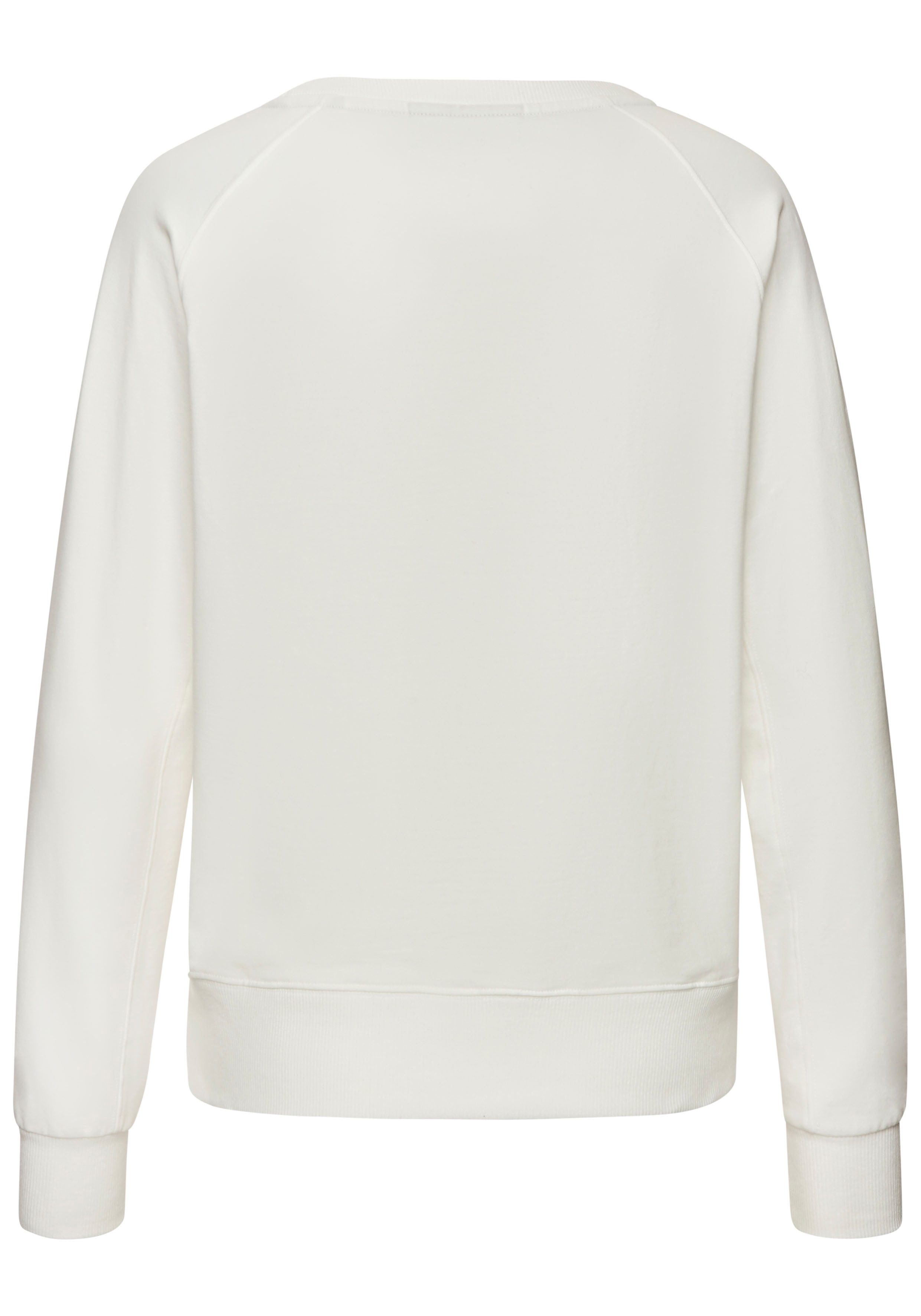 Elbsand Sweatshirt met frontprint ronde hals printpullover casual-sportief