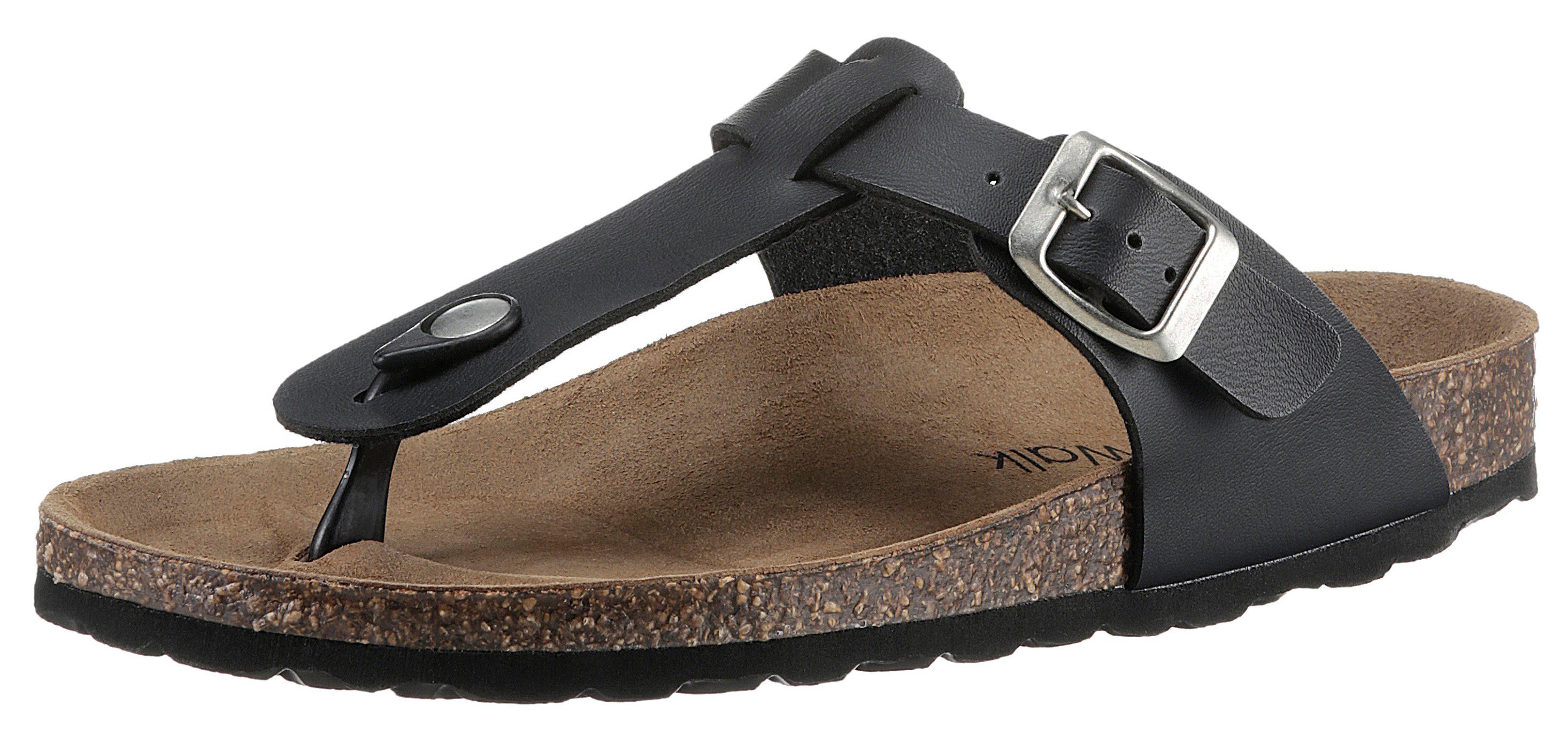 CITY WALK Teenslippers , zomerschoen, slippers, poolslides voor strand- en baduitstapjes dames teenslippers maat 37 EU zwart