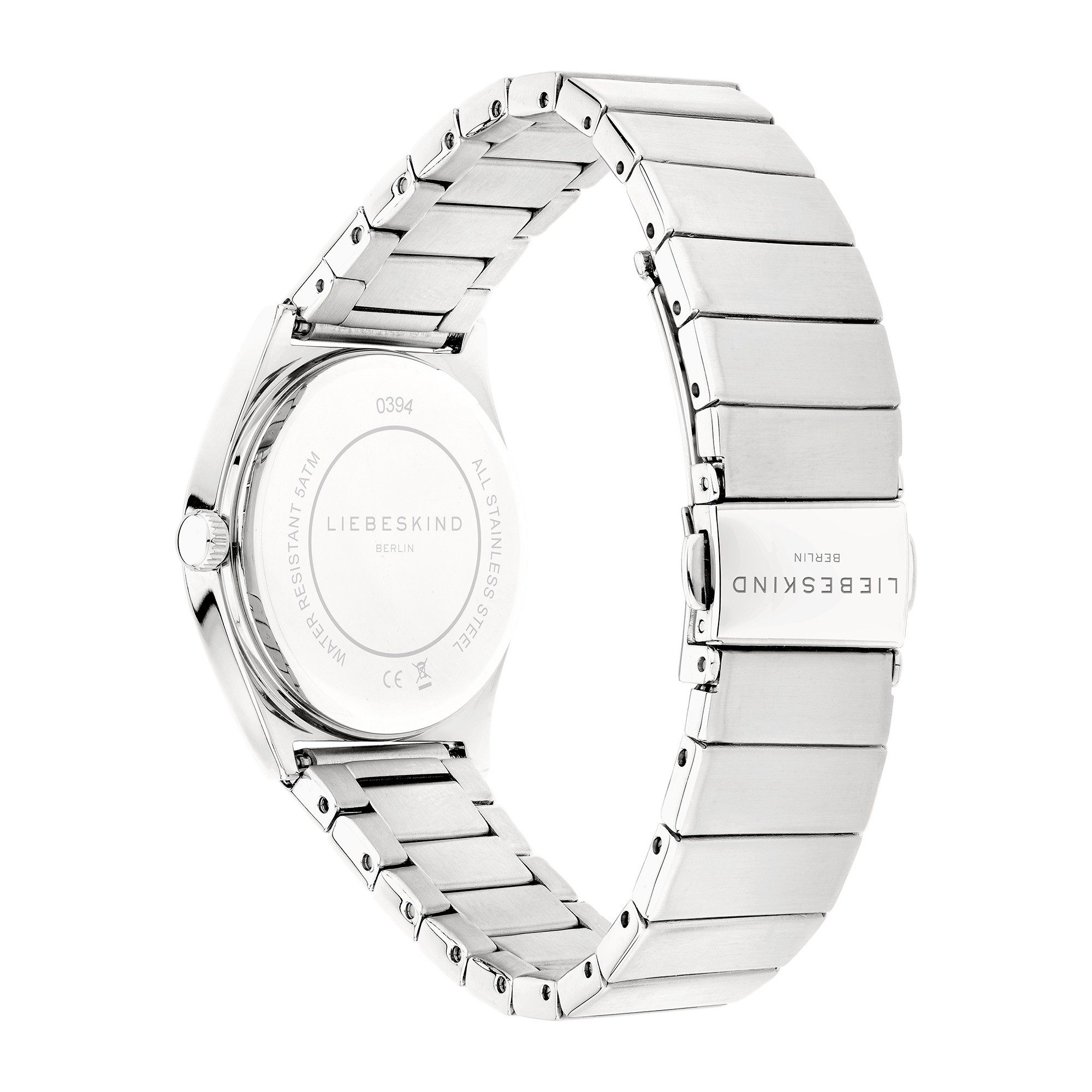 Liebeskind Berlin Kwartshorloge Vinyl Vision Horloge, dameshorloge, stalen band, analoog