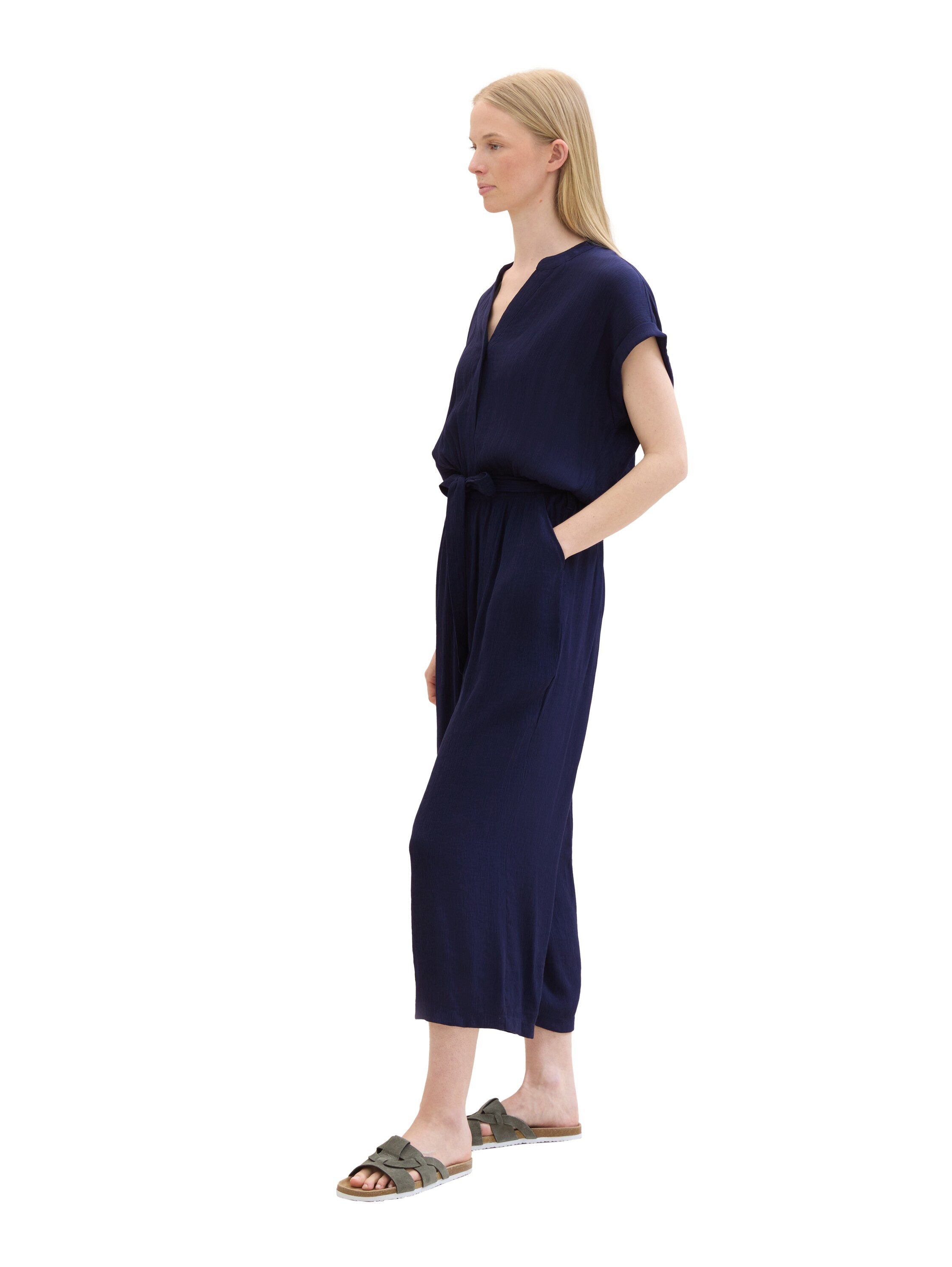 Tom Tailor Jumpsuit met een bindceintuur