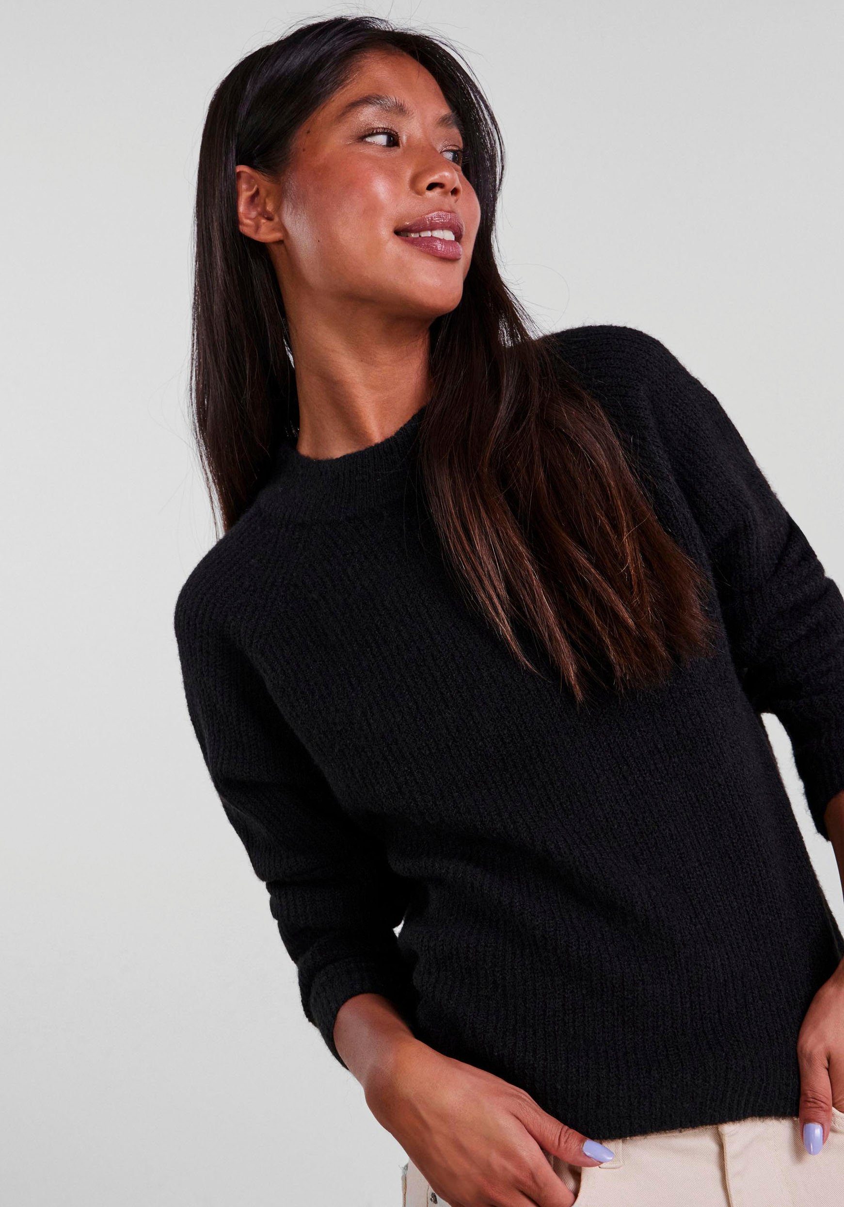 pieces Trui met ronde hals PCELLEN LS O-NECK KNIT NOOS BC