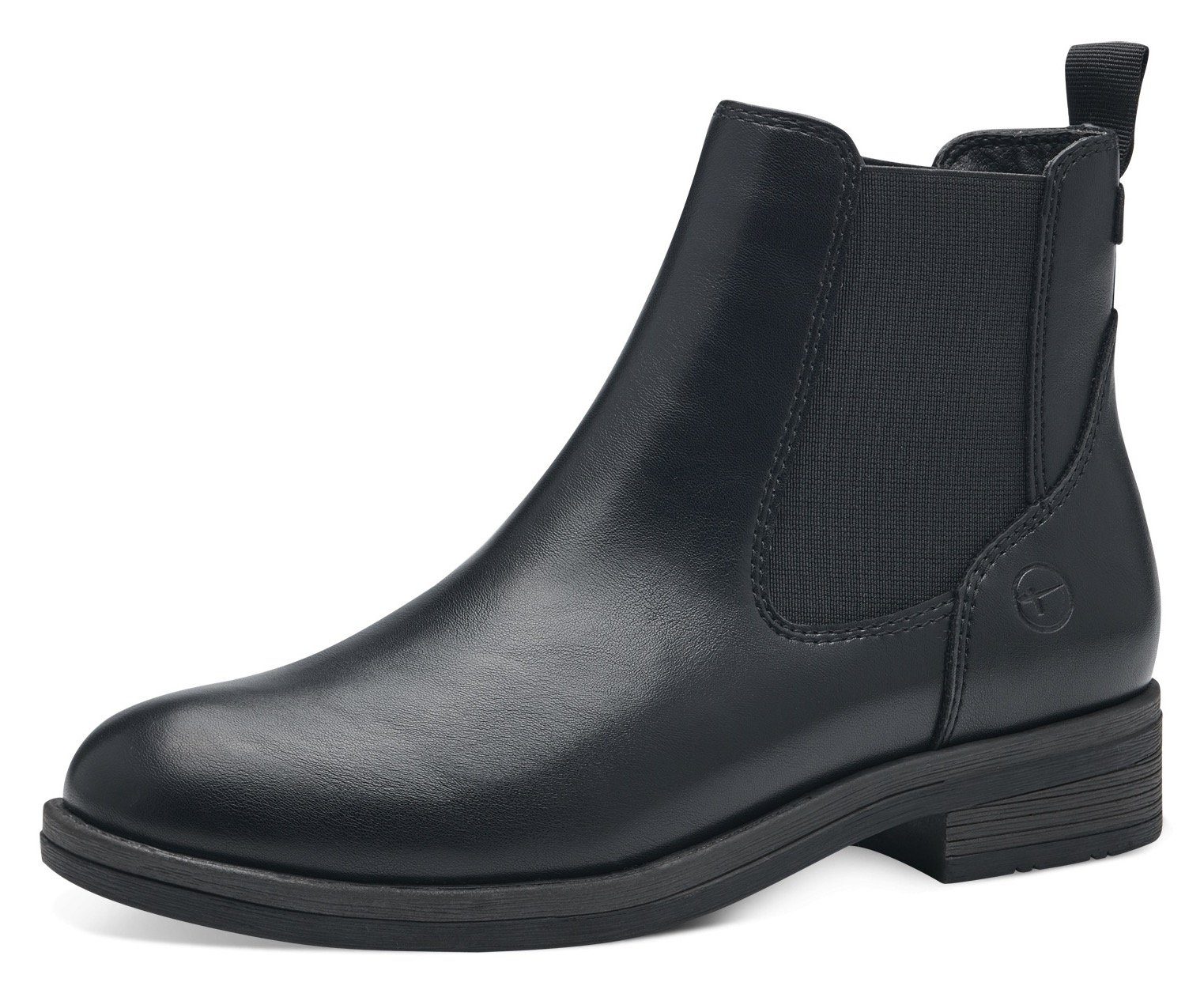 Tamaris Chelsea-boots blokhak, laarsjes, business schoen, instapschoen, aantrekband