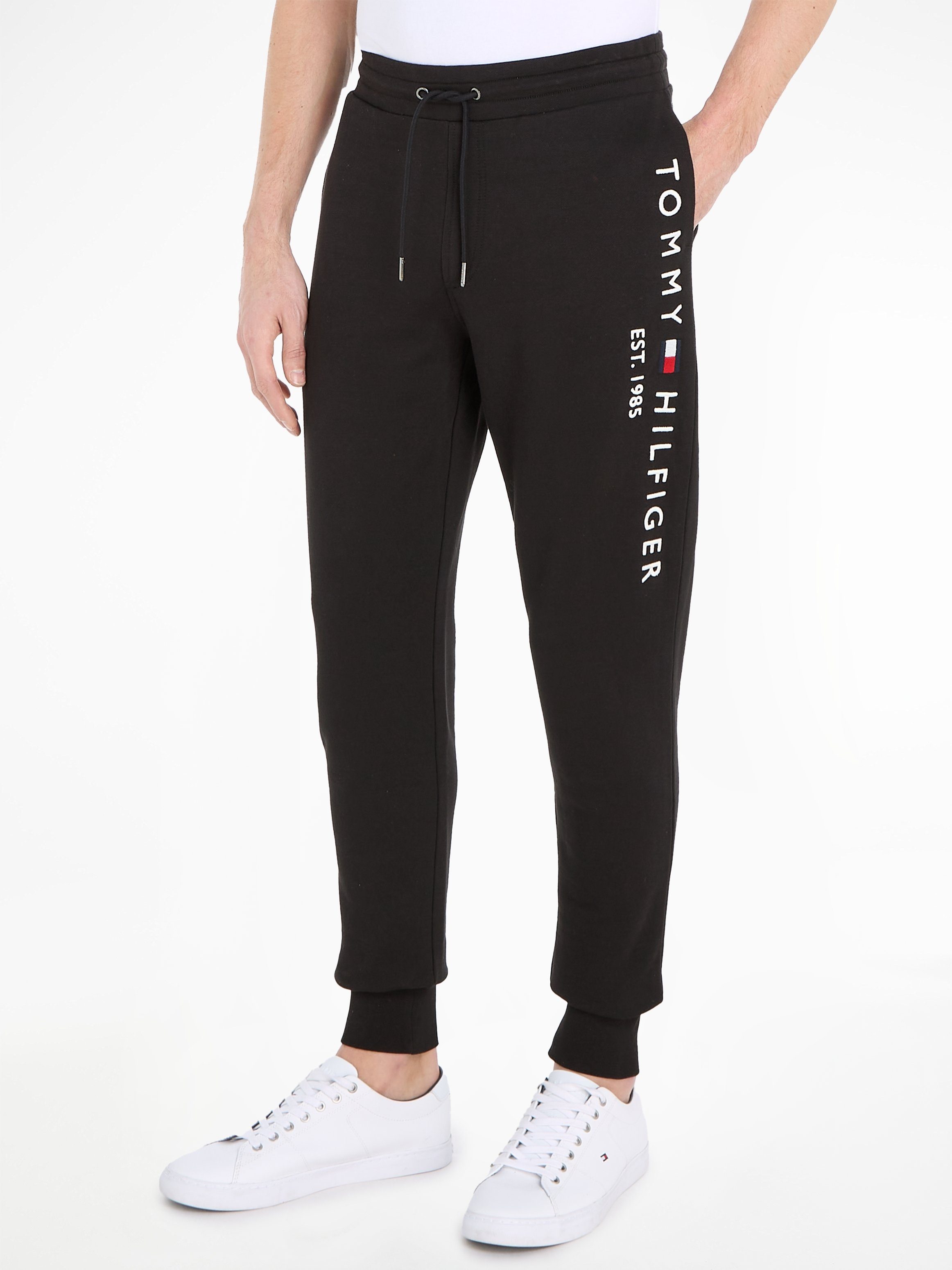 Tommy Hilfiger Sweatbroek BASIC BRANDED SWEATPANTS met groot  opschrift