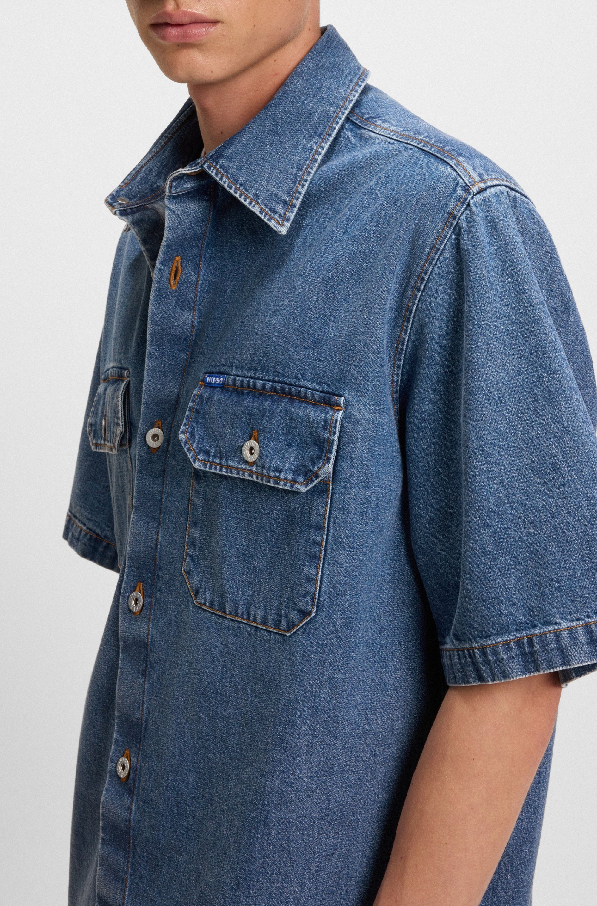 HUGO Blue Jeans overhemd Ekyno
