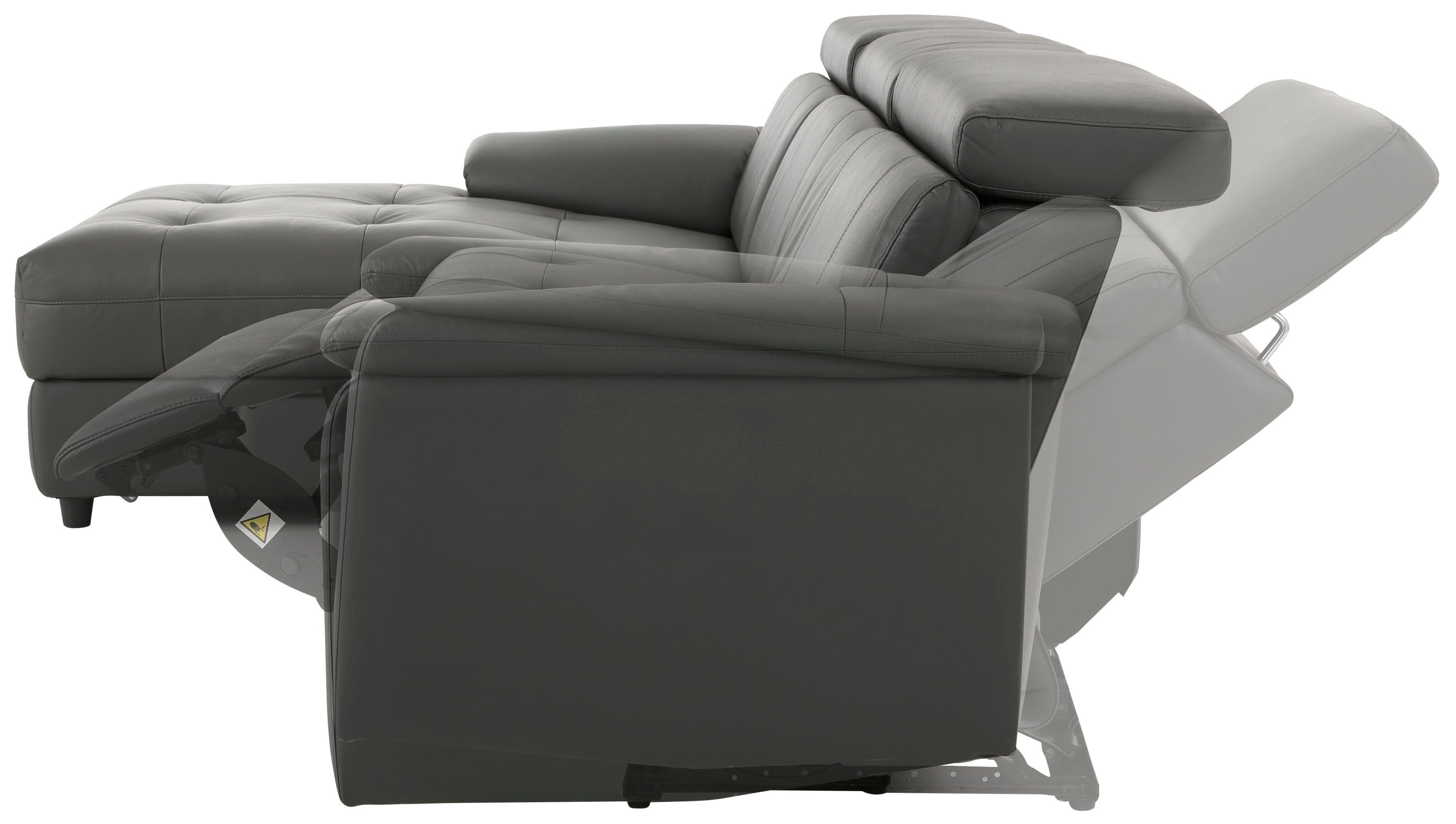 Home affaire Hoekbank Binado, L-vorm, met handmatige of elektrische relaxfunctie met usb-aansluiting