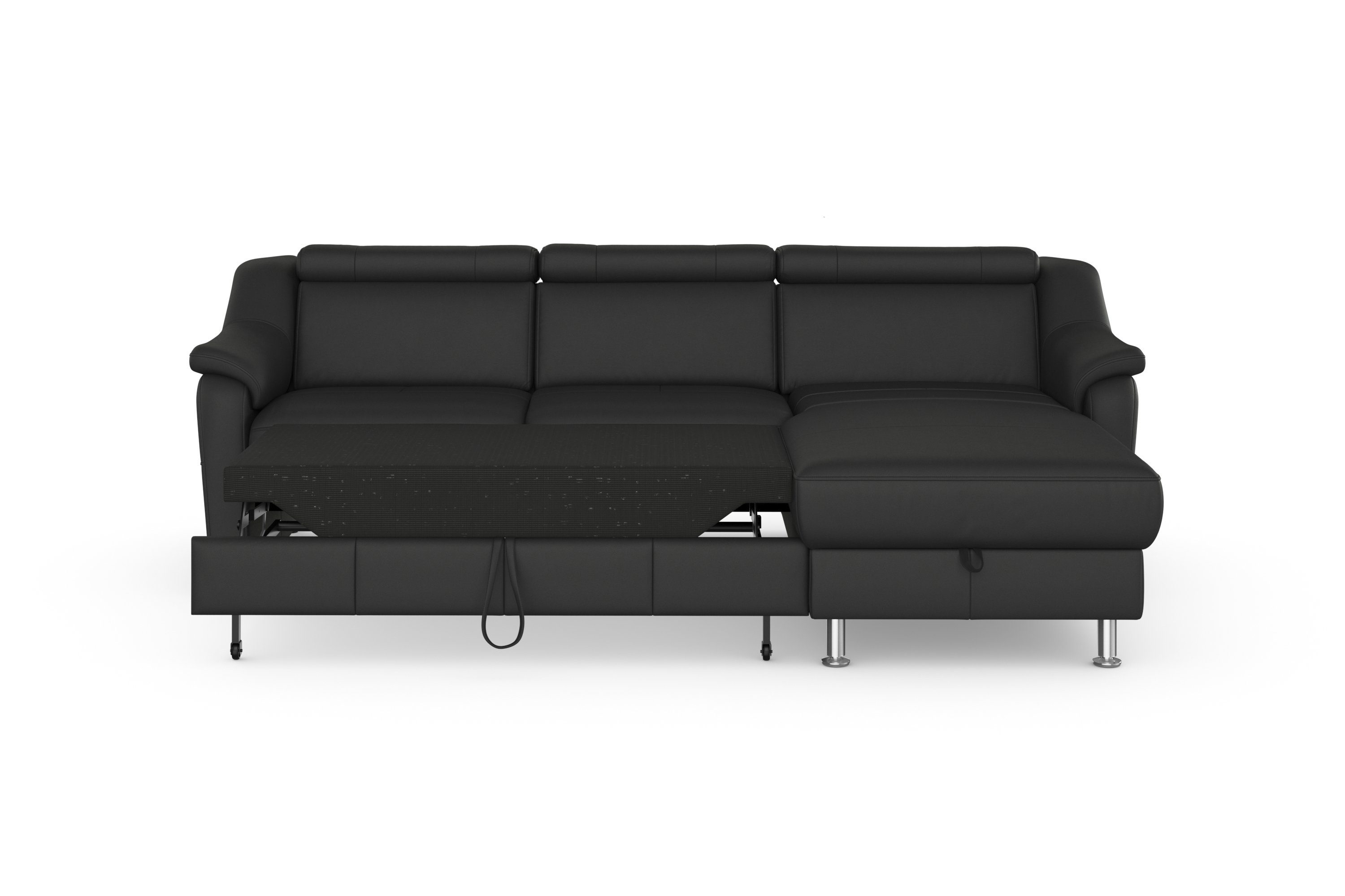 sit&more Hoekbank Freetown L-vorm met verstelbare hoofdsteun en comfortabele binnenvering