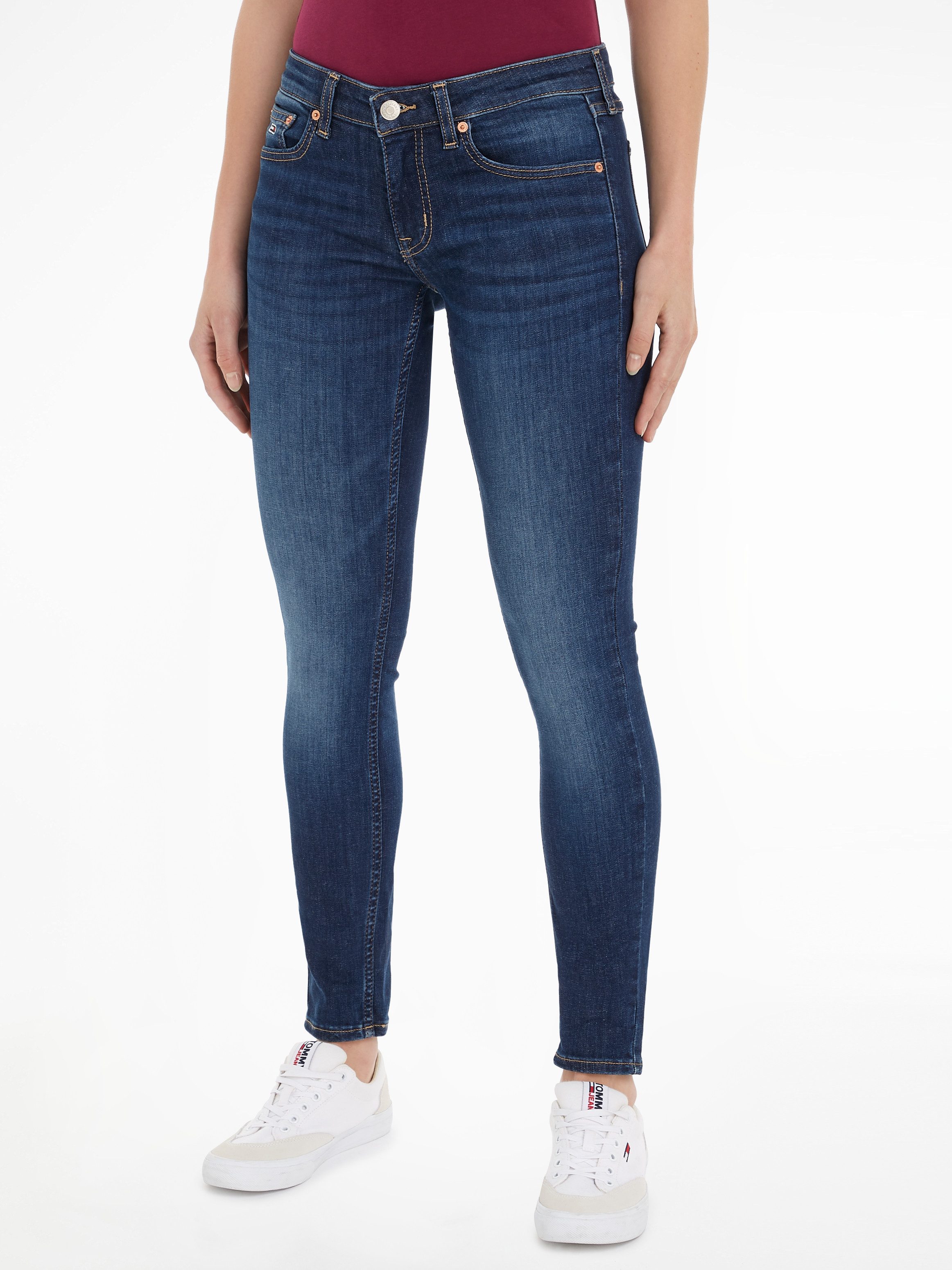 TOMMY JEANS Skinny fit jeans Tommy Jeans Damenjeans Low Waist Skinny dames skinny jeans maat 31 blauw