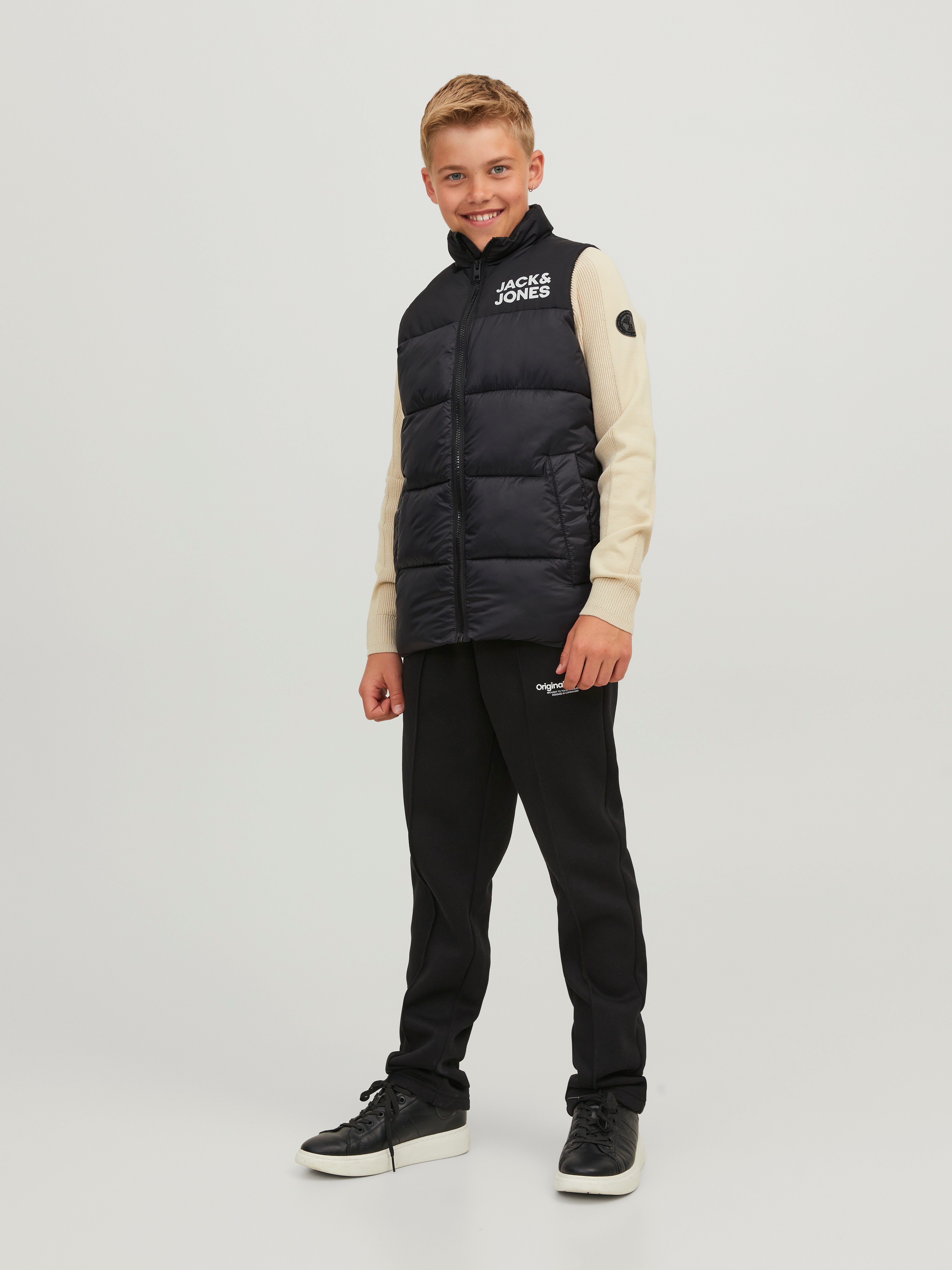 Jack & Jones Junior Korte bodywarmer JJETOBY BODYWARMER COLLAR