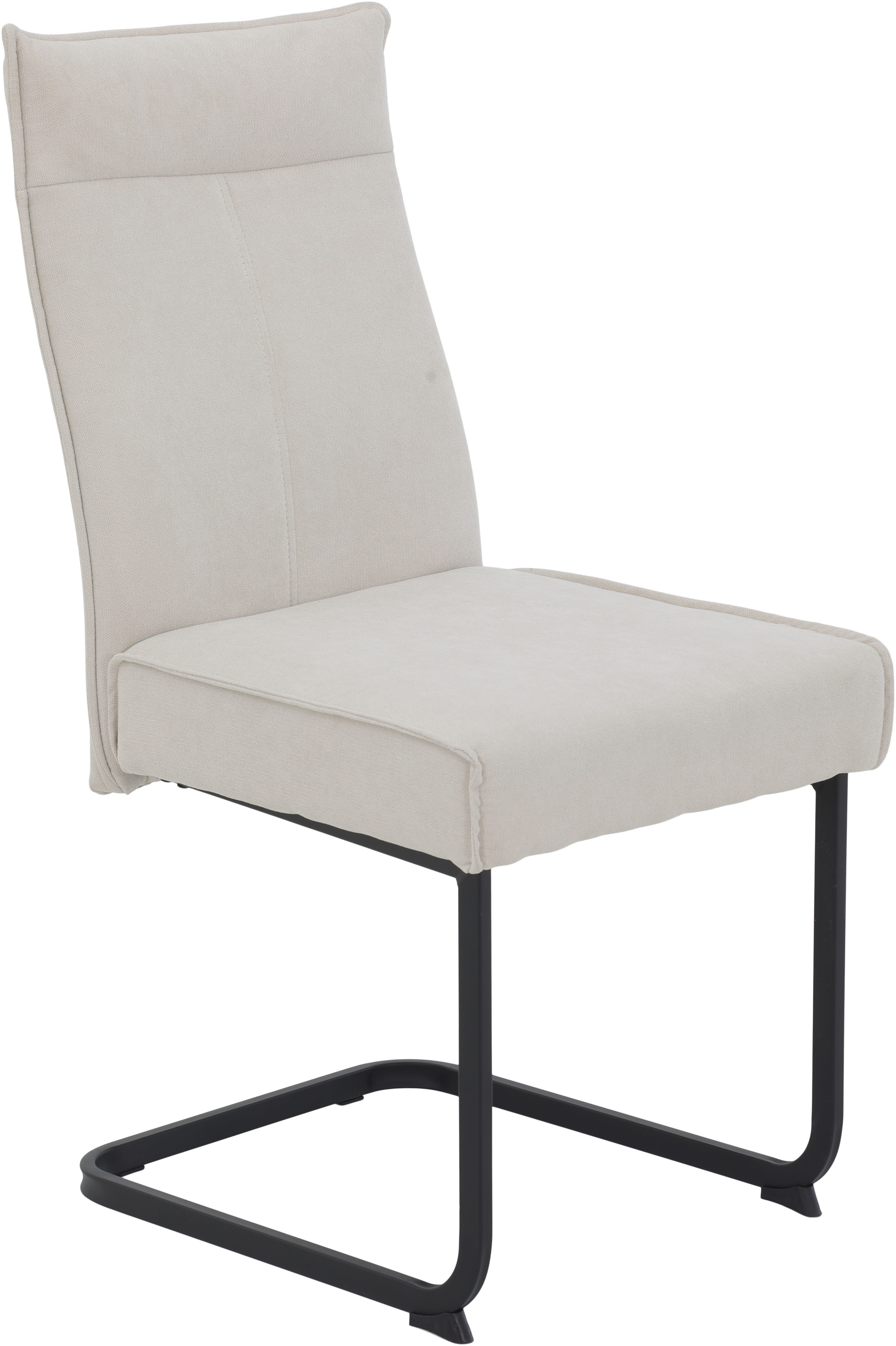 HELA Vrijdragende stoel KAREN eetkamerstoel XL-breedte, comfortzit, pocketvering, greep, 140kg belastbaar (set, 4 stuks)