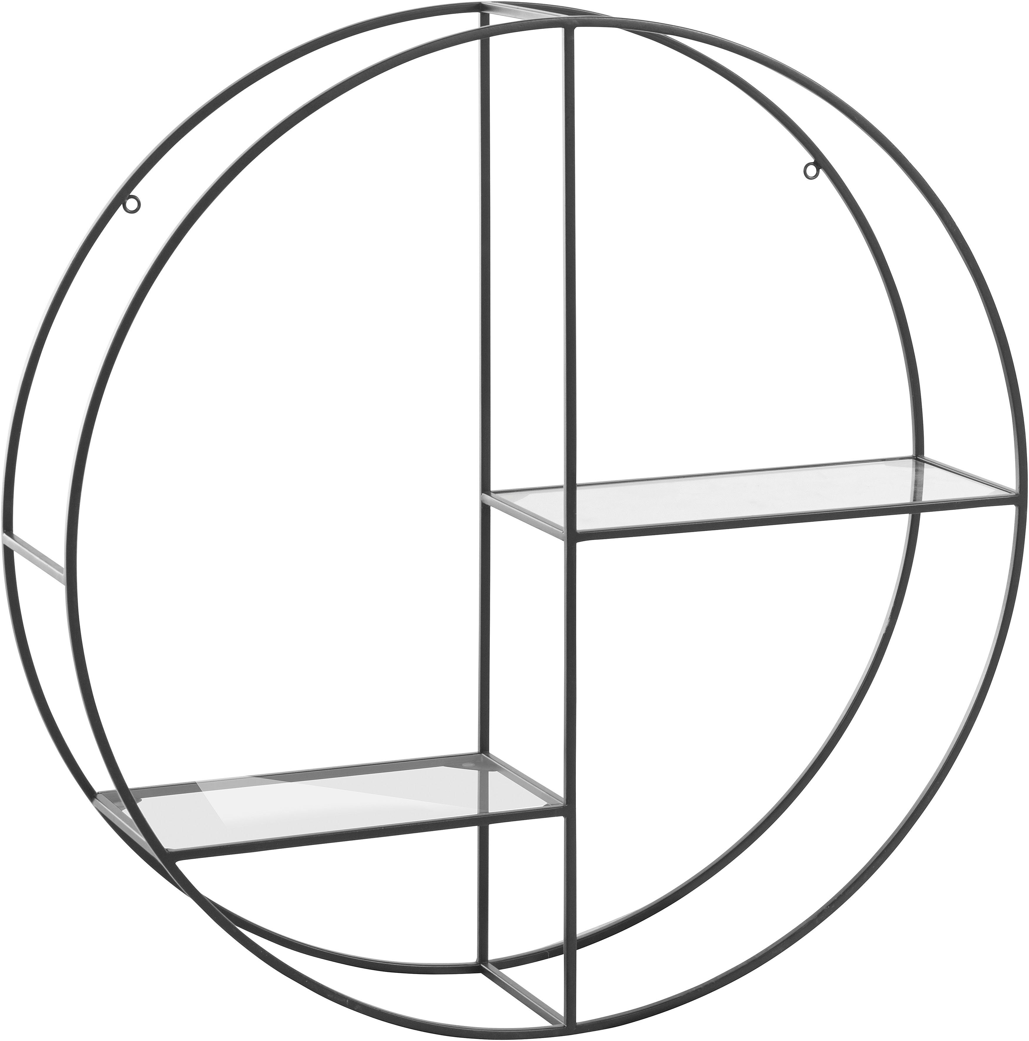 Guido Maria Kretschmer Home&Living Decoratief wandrek Tapista Decoratief rek, wanddecoratie van metaal, rond, ø 76 cm