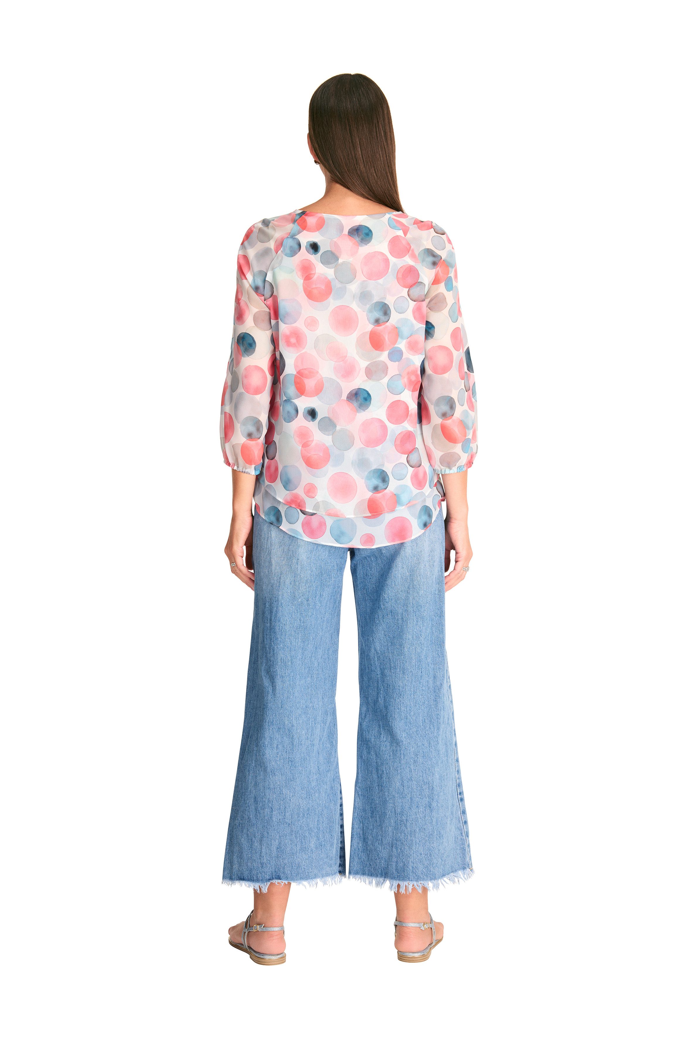 HERMANN LANGE Collection Gedessineerde blouse