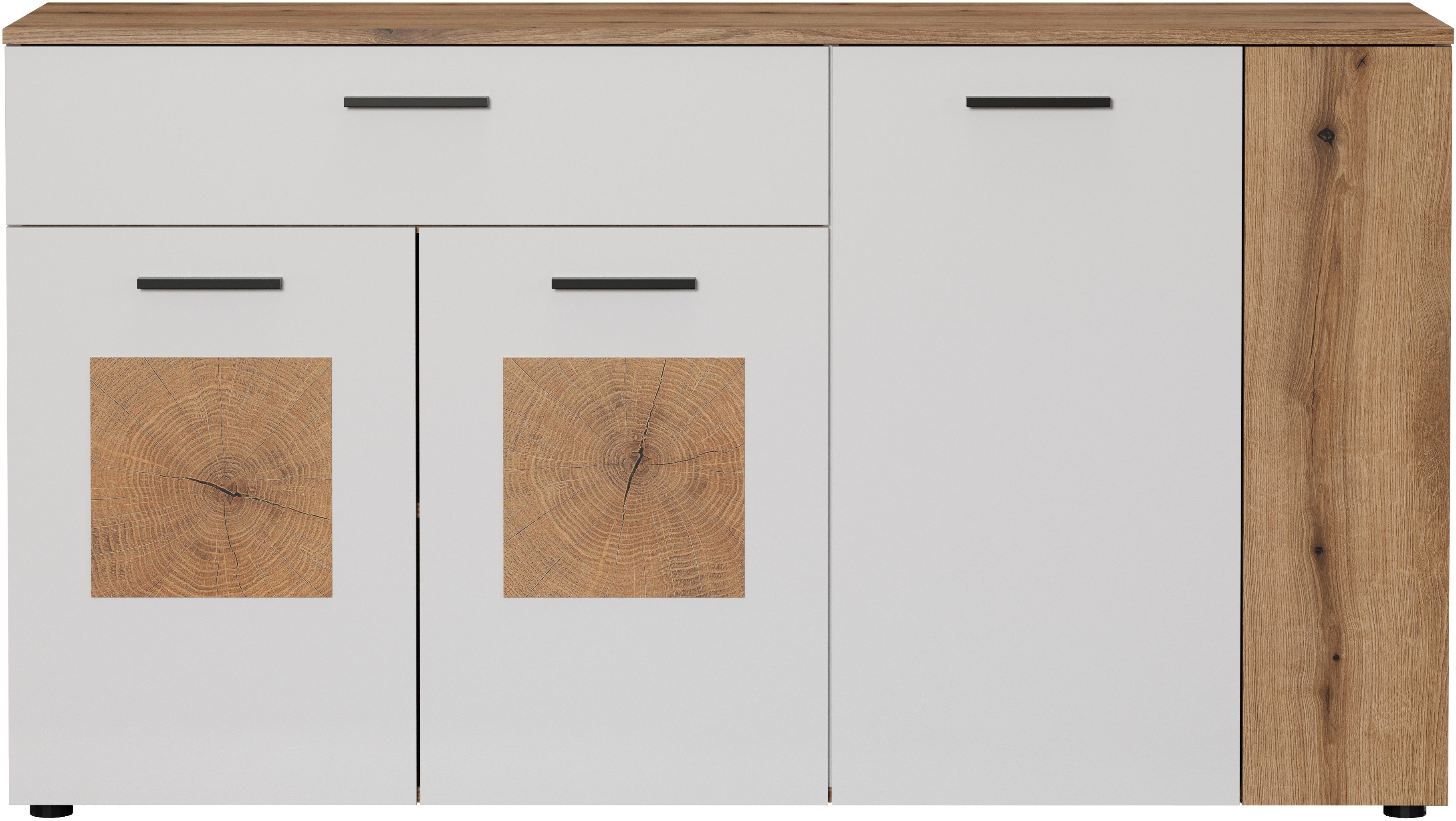 INOSIGN Dressoir Linz Commode met eindhoutapplicaties - kast (B/D/H) 150/42/83 cm (1 stuk)