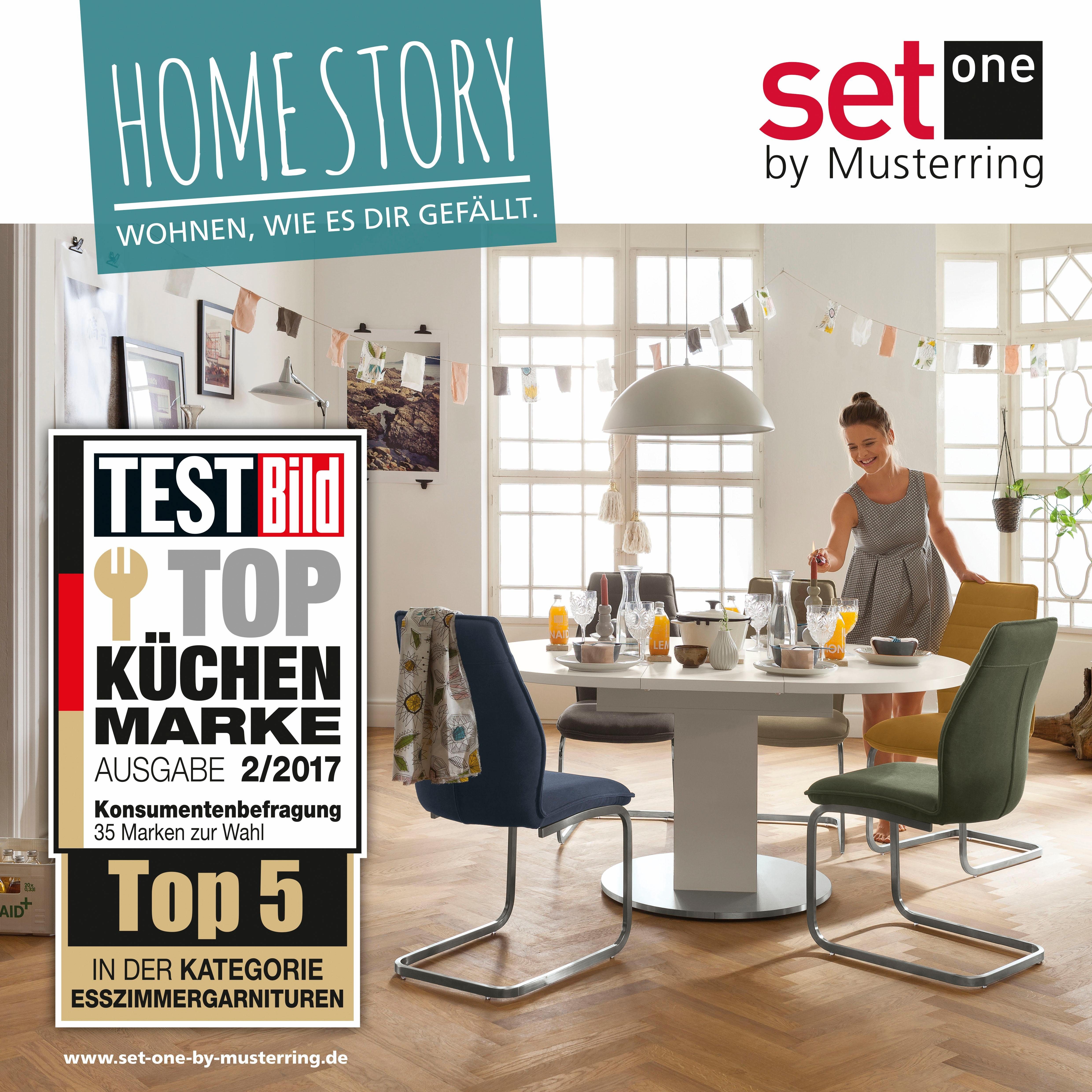set one by Musterring Zitbank York Type 61, in 3 kleurvarianten, Landhuisstijl, Breedte 160 cm