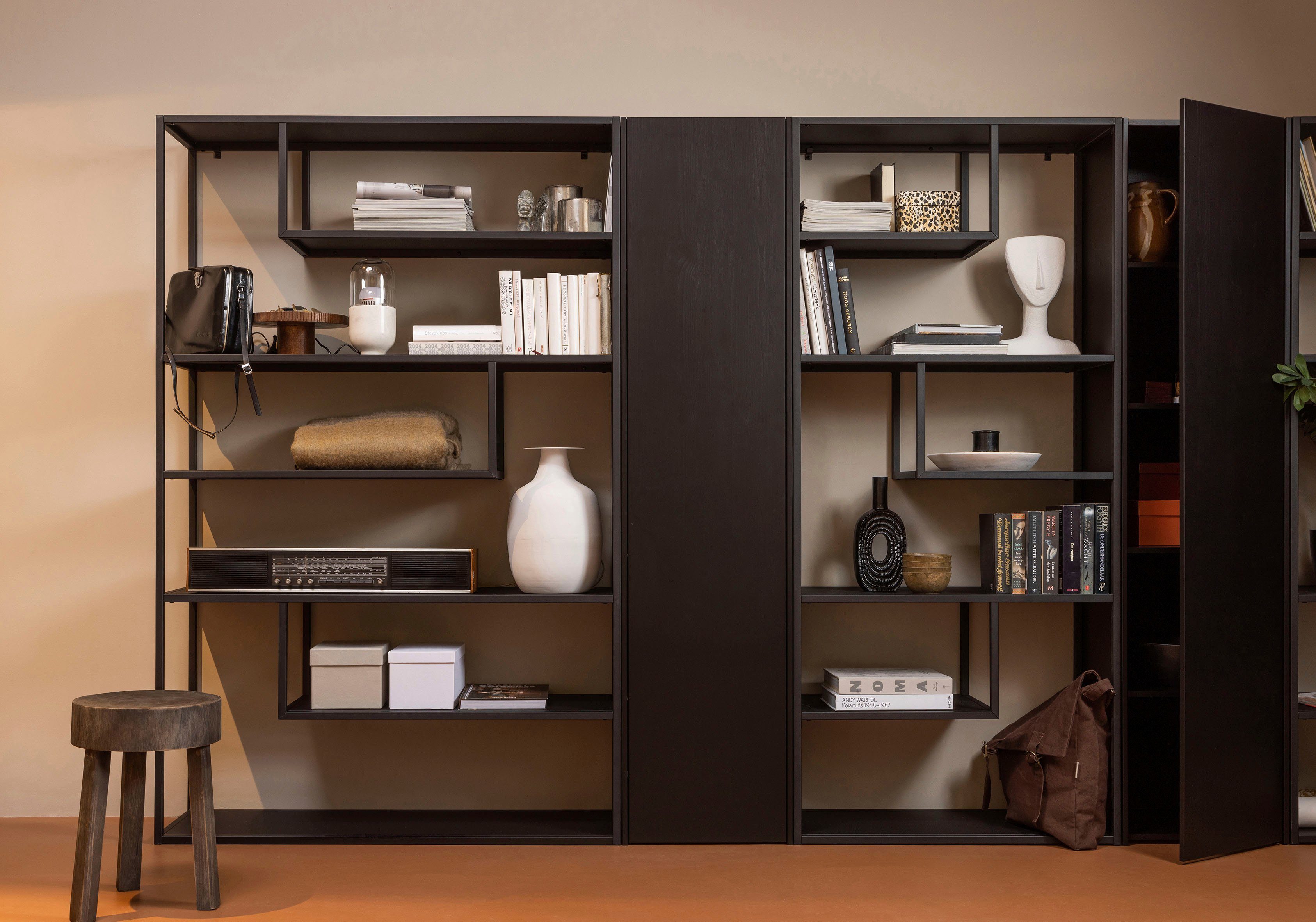 WOOOD Multifunctionele kast Teun in modern ontwerp, van dennenhout, breedte 44 cm