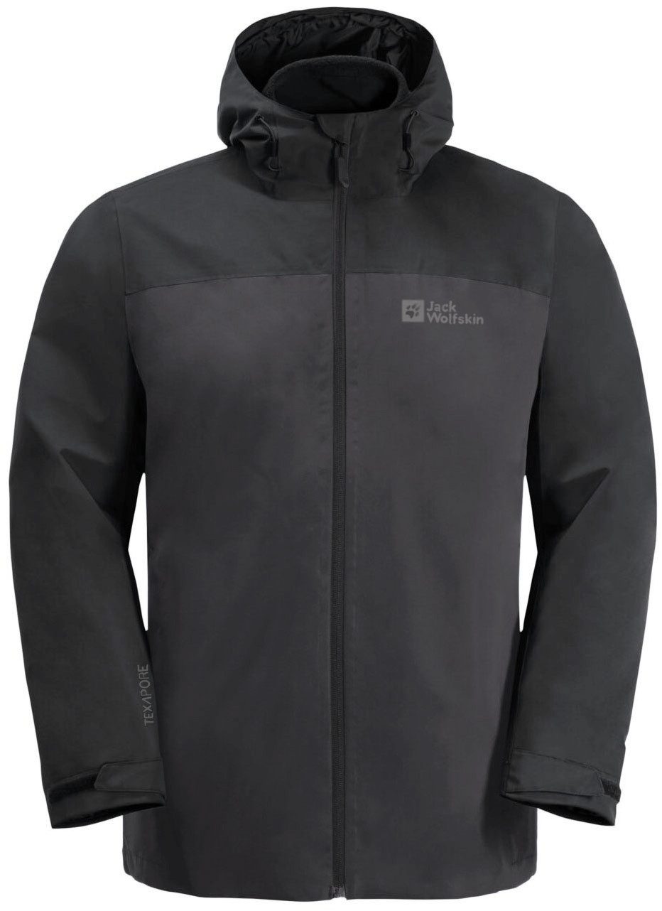 Jack Wolfskin Functioneel 3-in-1-jack TAUBENBERG 3IN1 JKT M Waterafstotende ritsen, waterdicht, ademend