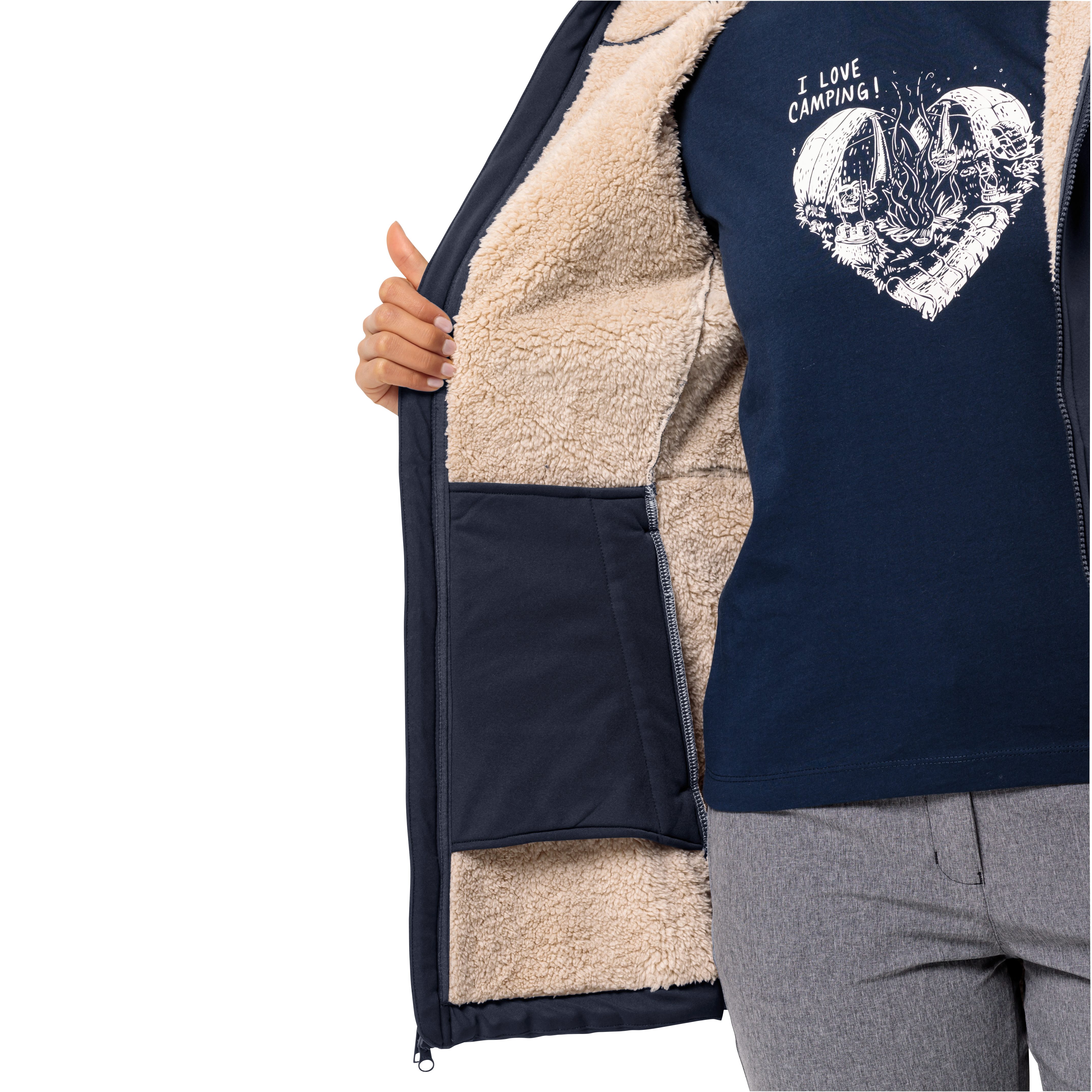 Jack Wolfskin Softshell-jas WINDLAND COAT W met een capuchon
