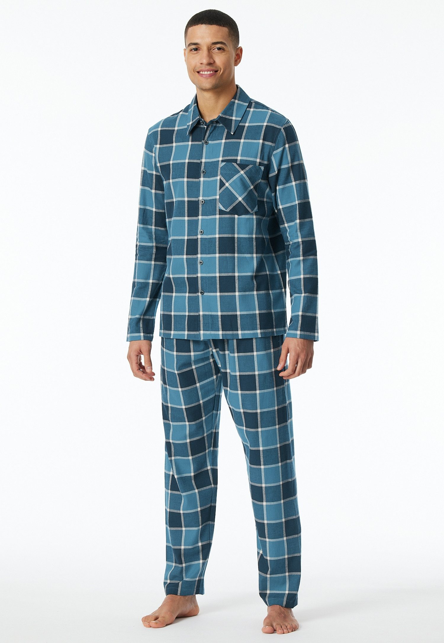 Schiesser Pyjama "selected premium warming" (2-delig)